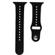 Mika Uhrenarmband Apple 42/44mm Silikon schwarz/schwarz