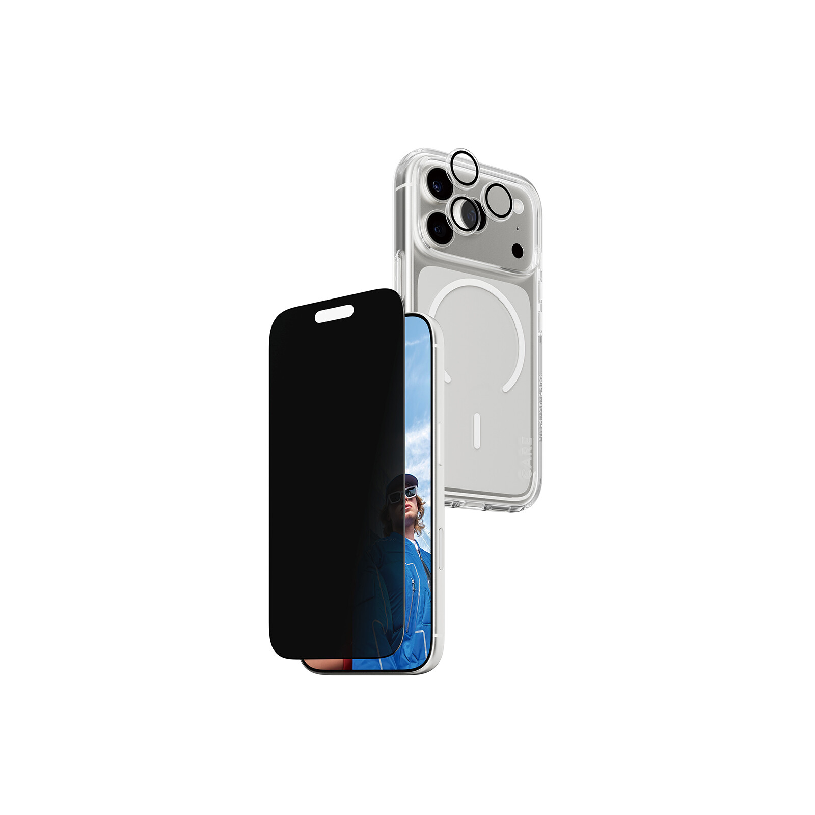 PanzerGlass CARE 3-in-1 Flagship Privacy iPhone 17 Pro