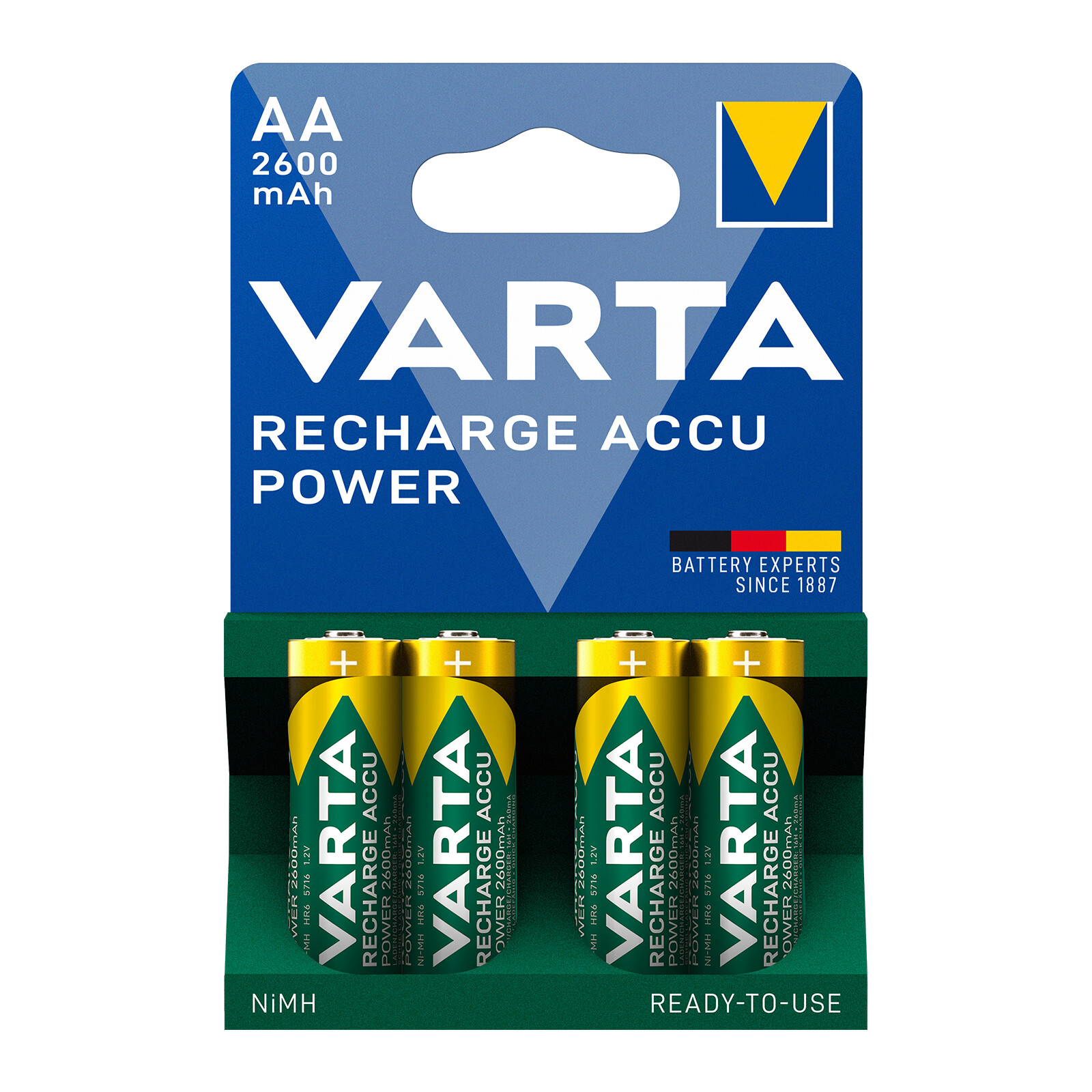 Varta 5716 AA Recharge Accu Power 2600mAh 4er