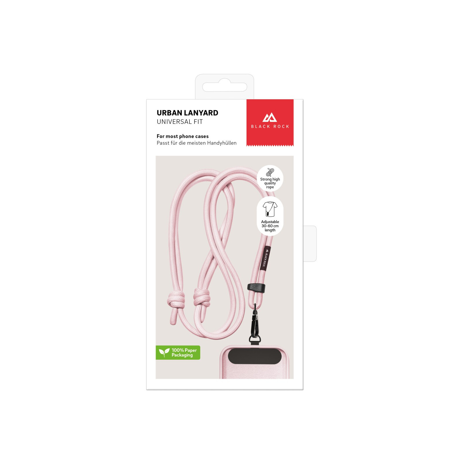 Hama Universal Lanyard f&uuml;r Smartphones Hellrosa