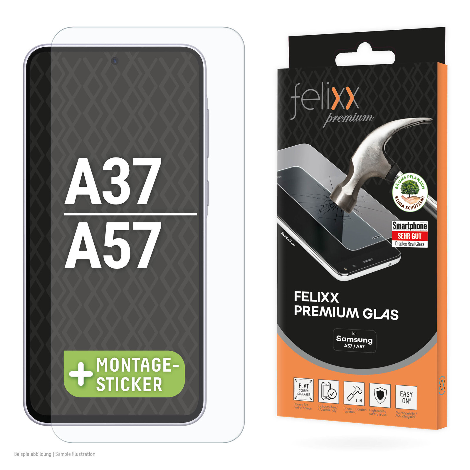 Felixx Glas Case friendly Samsung Galaxy A37/A57