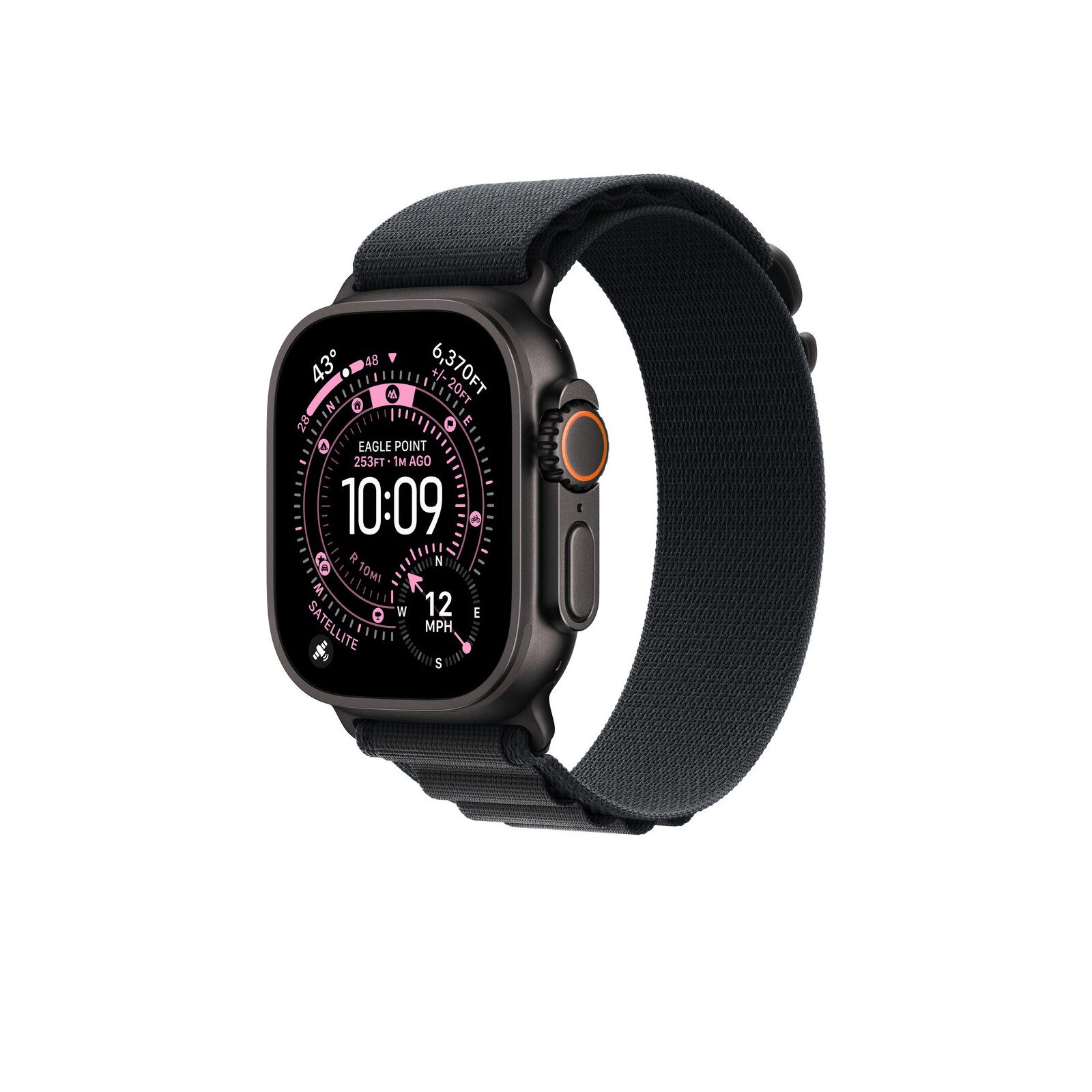 Apple Watch 49mm Black Alpine Loop M Black Titan