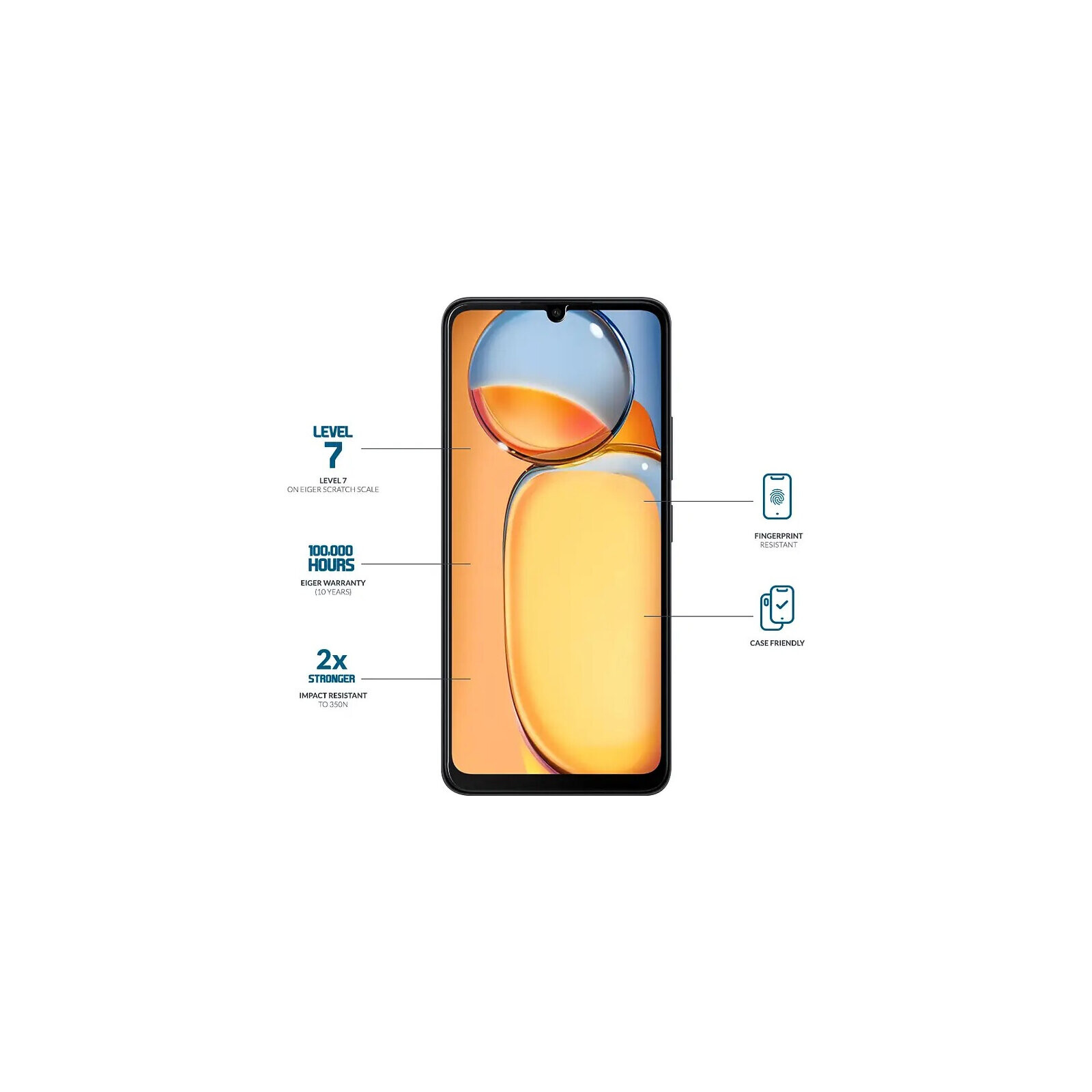 Eiger Schutzglas 3D Xiaomi Redmi 13C