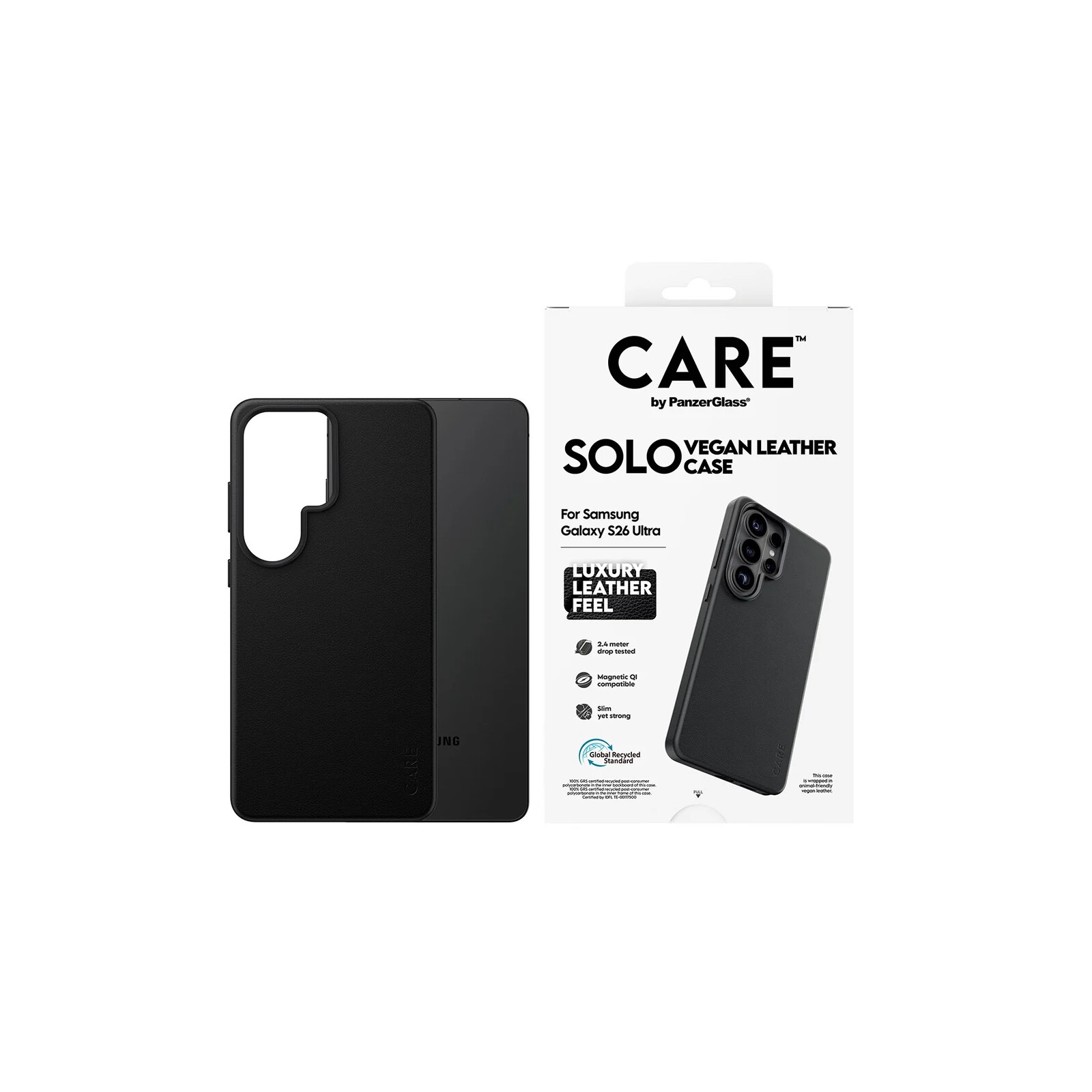 PanzerGlass Care SOLO Case Samsung Galaxy S26 Ultra Black