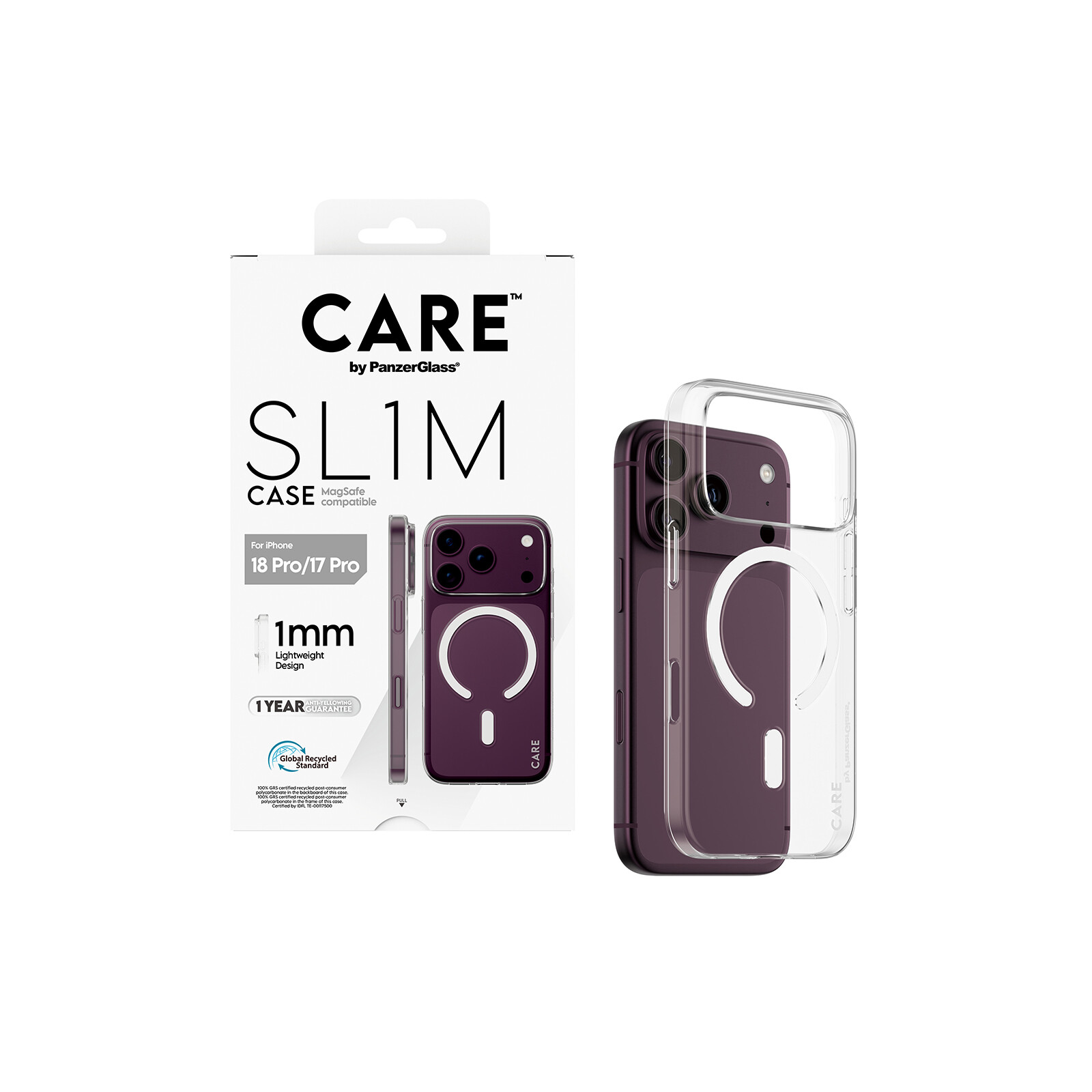 Care Back Cover SL1M mit MagSafe Apple iPhone 2026 Pro/ 17 Pro Clear