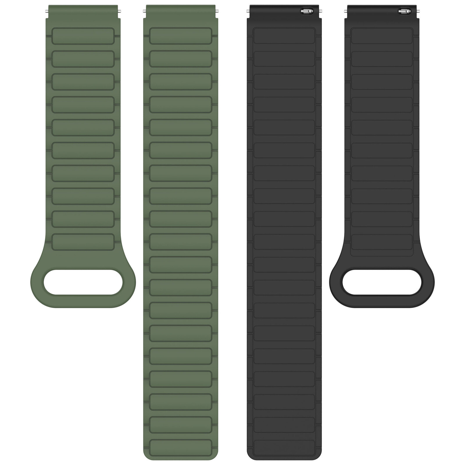 Felixx Smartwatcharmb&auml;nder Magnet Silikon Green- Universal 22mm
