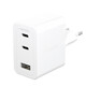 empower by PanzerGlass&reg; Turbo 70W Ladegar&auml;t 2xUSB-C+USB-A Silber Weiss