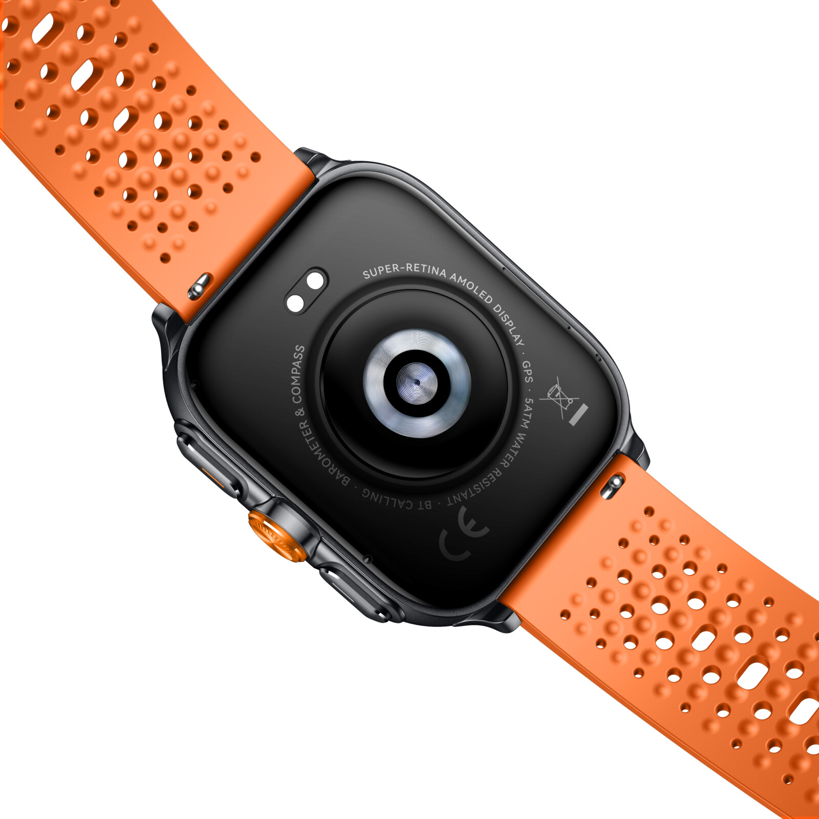 felixx Smartwatch F707GPS, Amoled 2.01, gun-metal silver