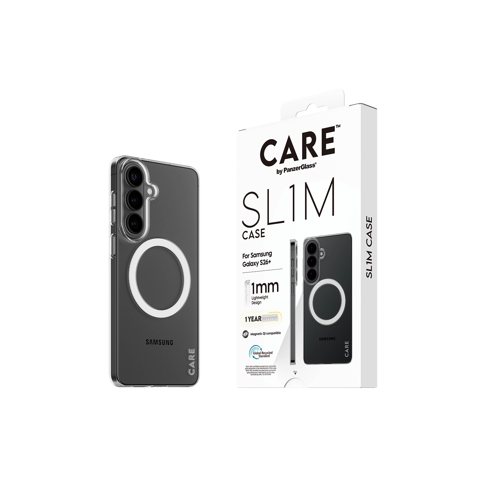 Care Back SL1M mit Qi Samsung Galaxy S26+ clear