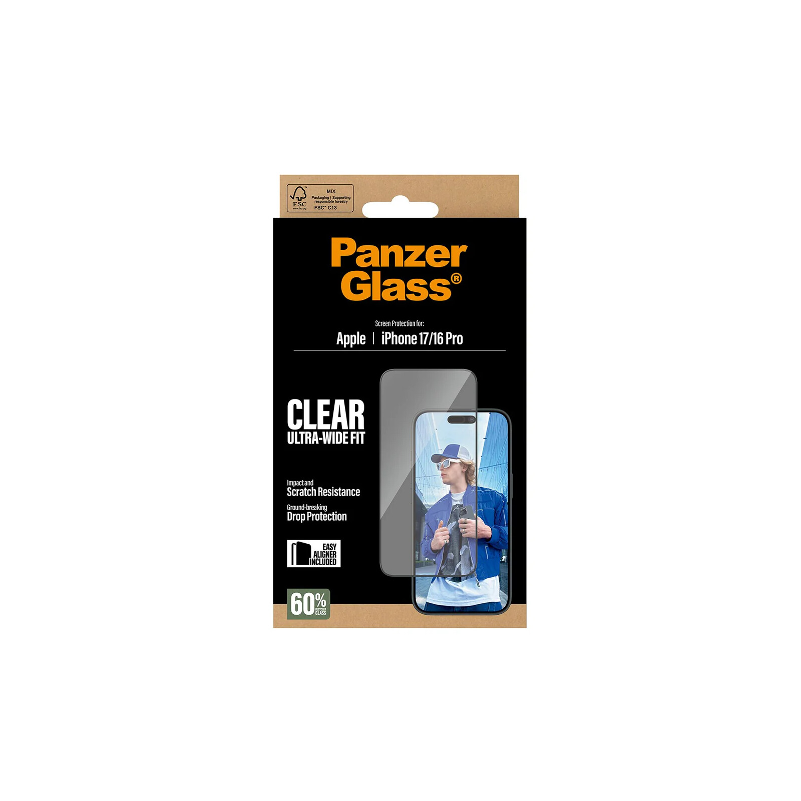 PanzerGlass Screen Protector Apple iPhone 17/iPhone 16 Pro