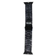 Mika Uhrenarmband Apple 42/44mm Edelstahl Glieder schwarz