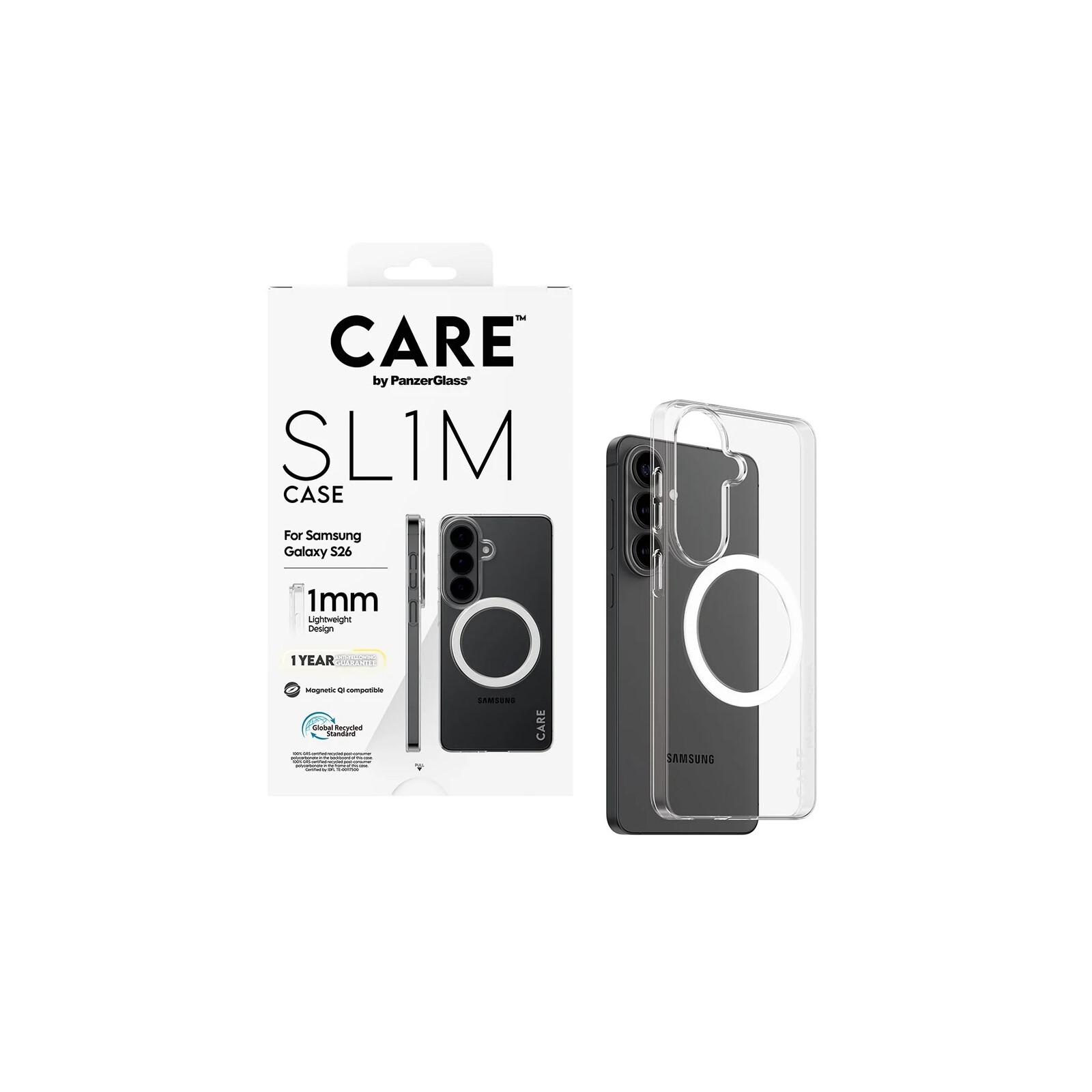 PanzerGlass Care SL1M Case Samsung Galaxy S26 Clear