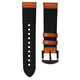 Mika Uhrenarmband Uni 22mm Silikon + Echtleder schwarz