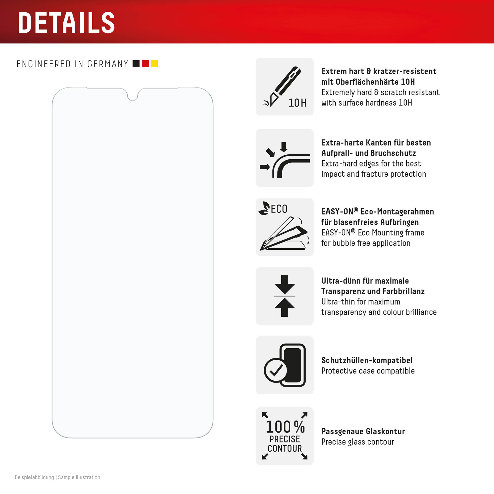 
felixx Premium-Glas  Case friendly Samsung Galaxy A16
