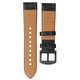 Mika Uhrenarmband Uni 22mm Echtleder schwarz