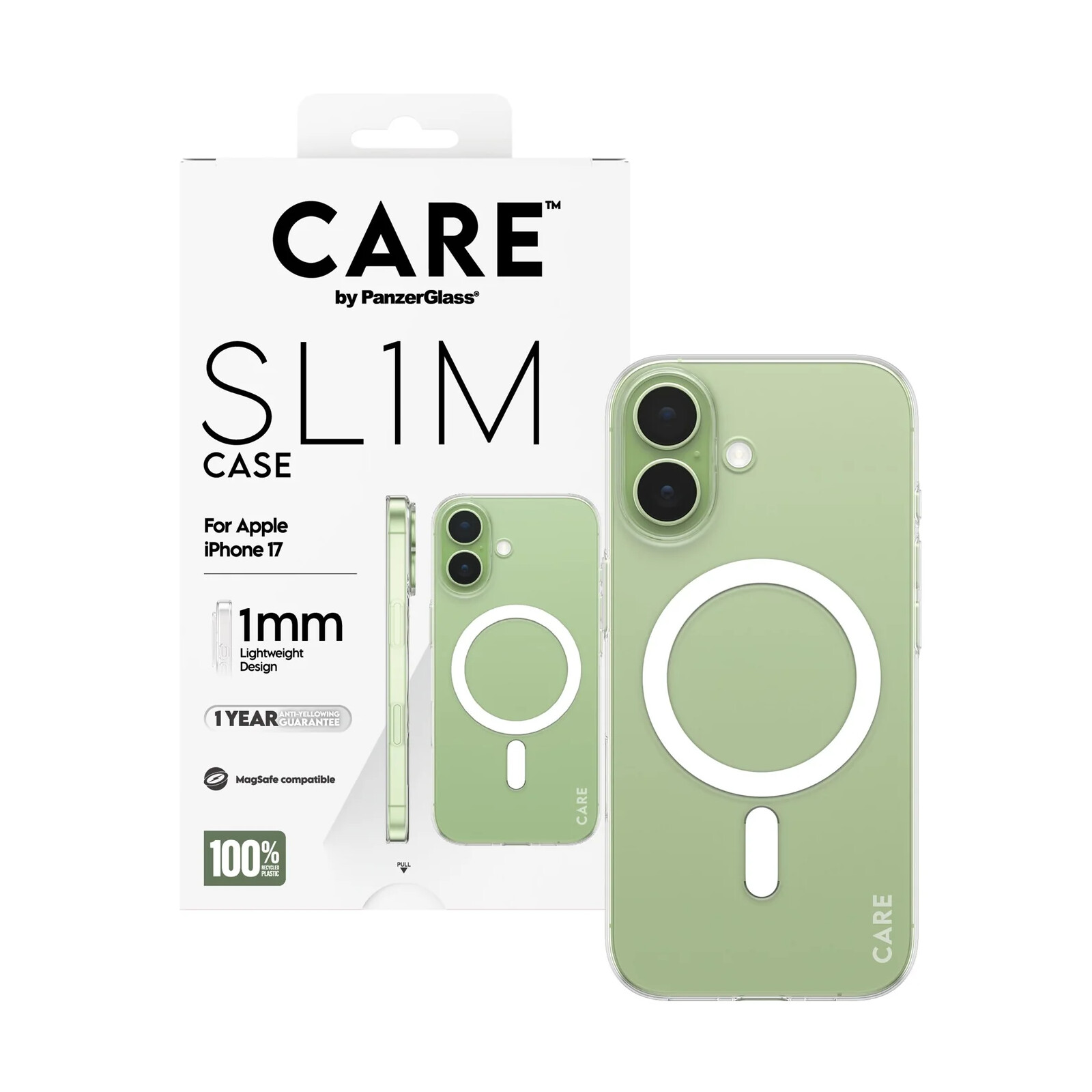 PanzerGlass CARE SL1M Case m.MagSafe iPhone 17 Clear