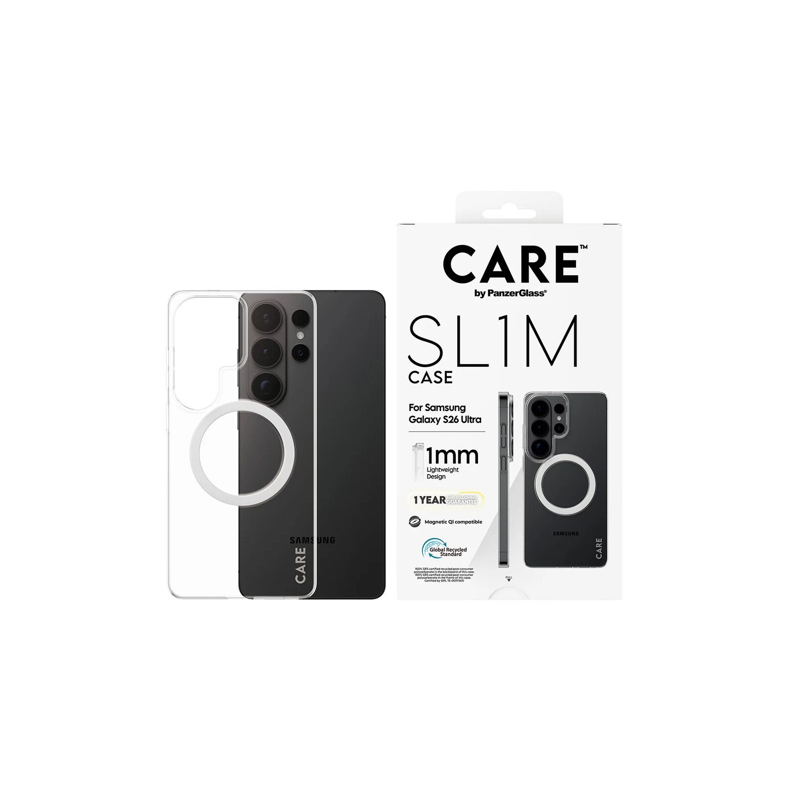 PanzerGlass Care SL1M Case Samsung Galaxy S26 Ultra Clear