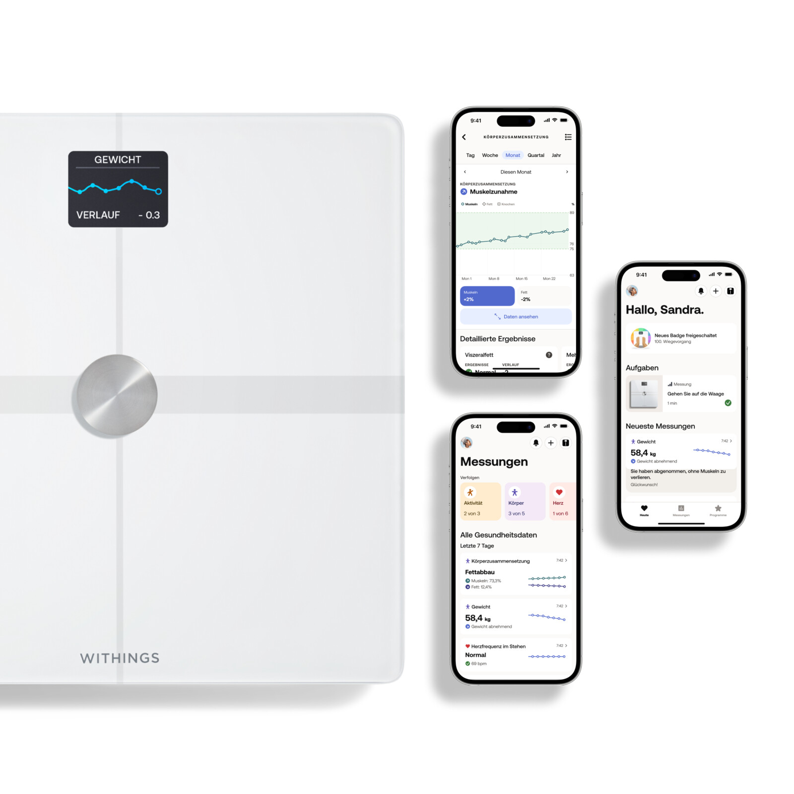 Withings Body SMART K&ouml;rperwaage wei&szlig;