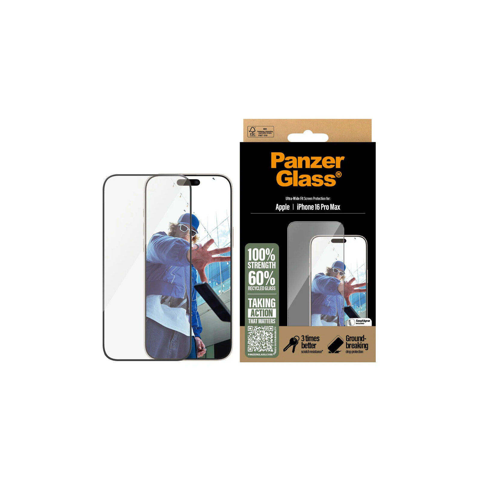 PanzerGlass Schutzglas Apple iPhone 16 Pro Max