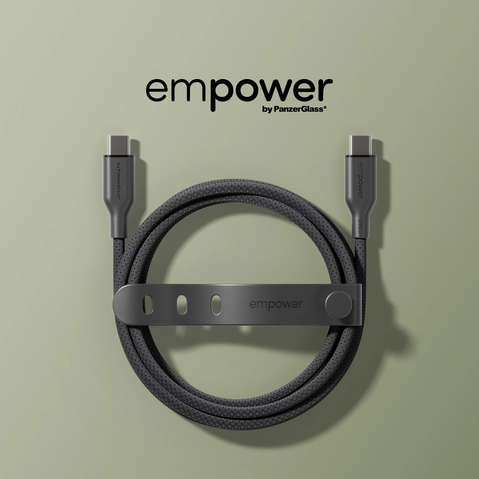 Emporia by PanzerGlass 60W USB-C/USB-C USB 2.0 1,2M Black
