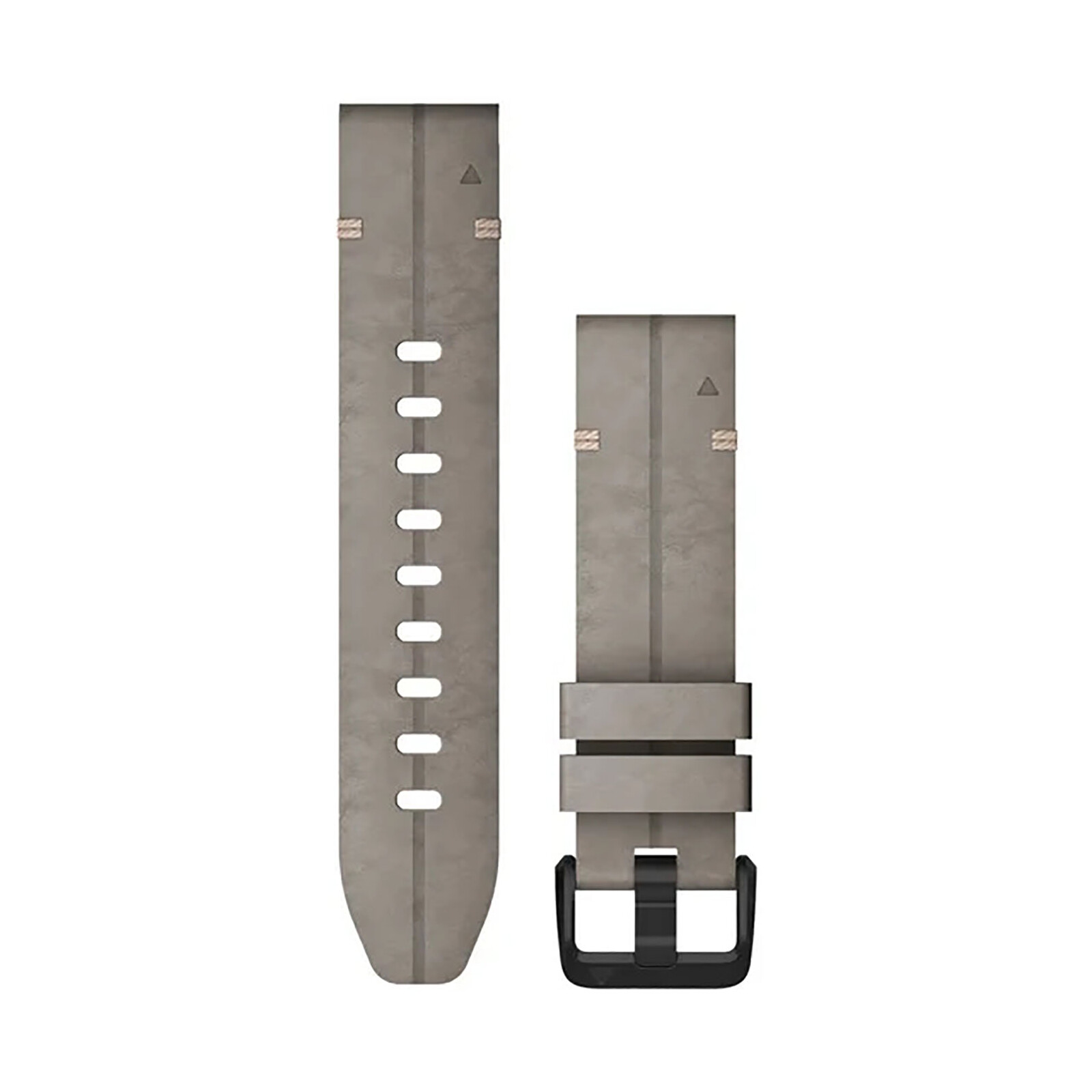 Garmin Quickfit Band 20mm S/M Leder dunkelgrau schwarz