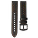 Mika Uhrenarmband Uni 22mm Echtleder schwarz