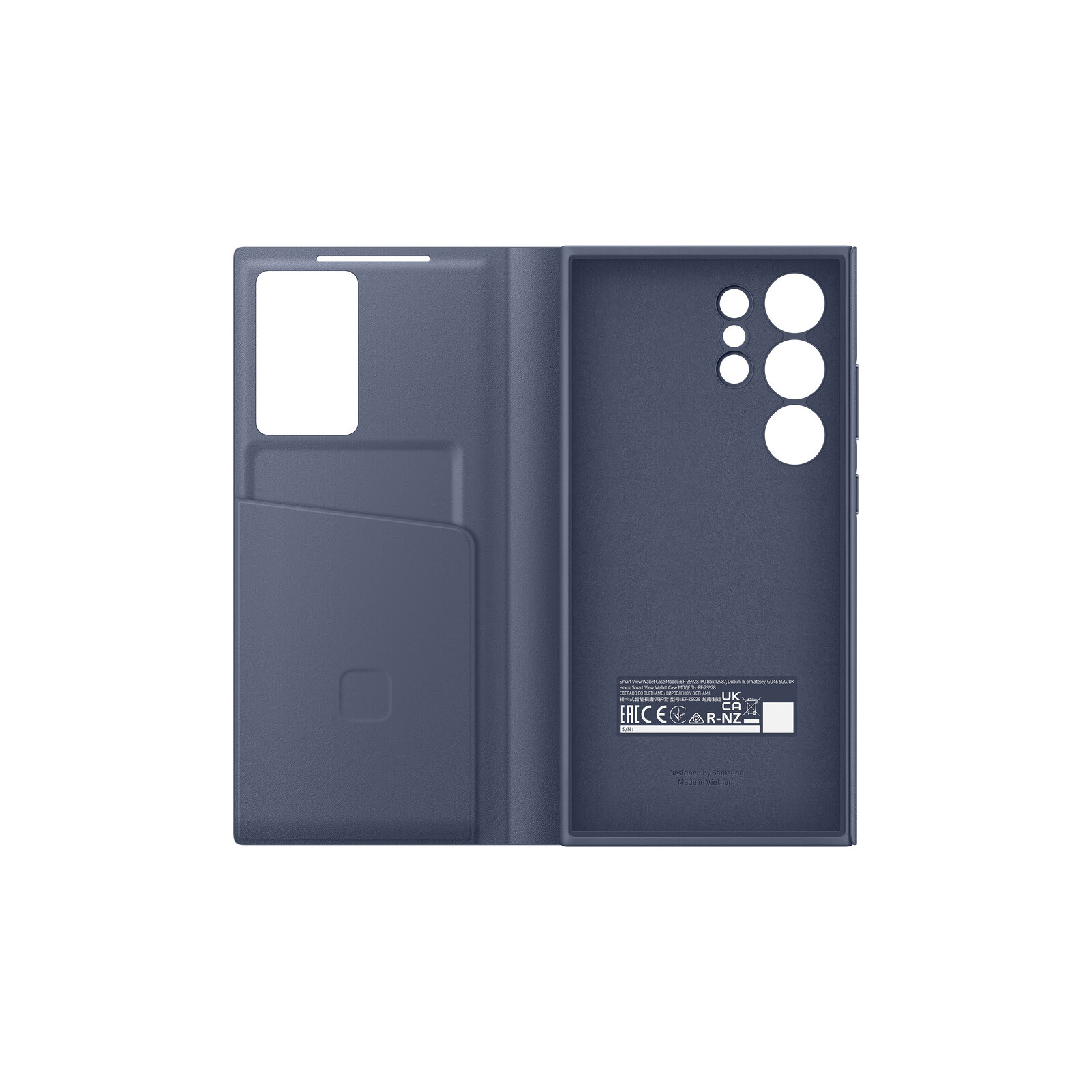 Samsung Book Tasche Smart View Wallet Galaxy S24 Ultra lila