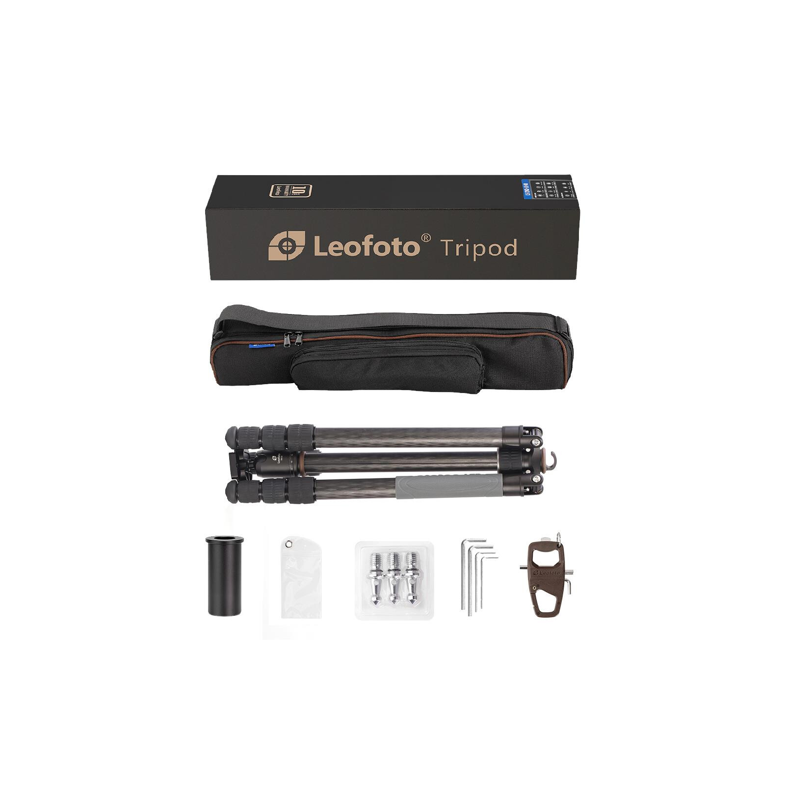 Leofoto RF-324C+ Ballhead LH-40 Stativ 