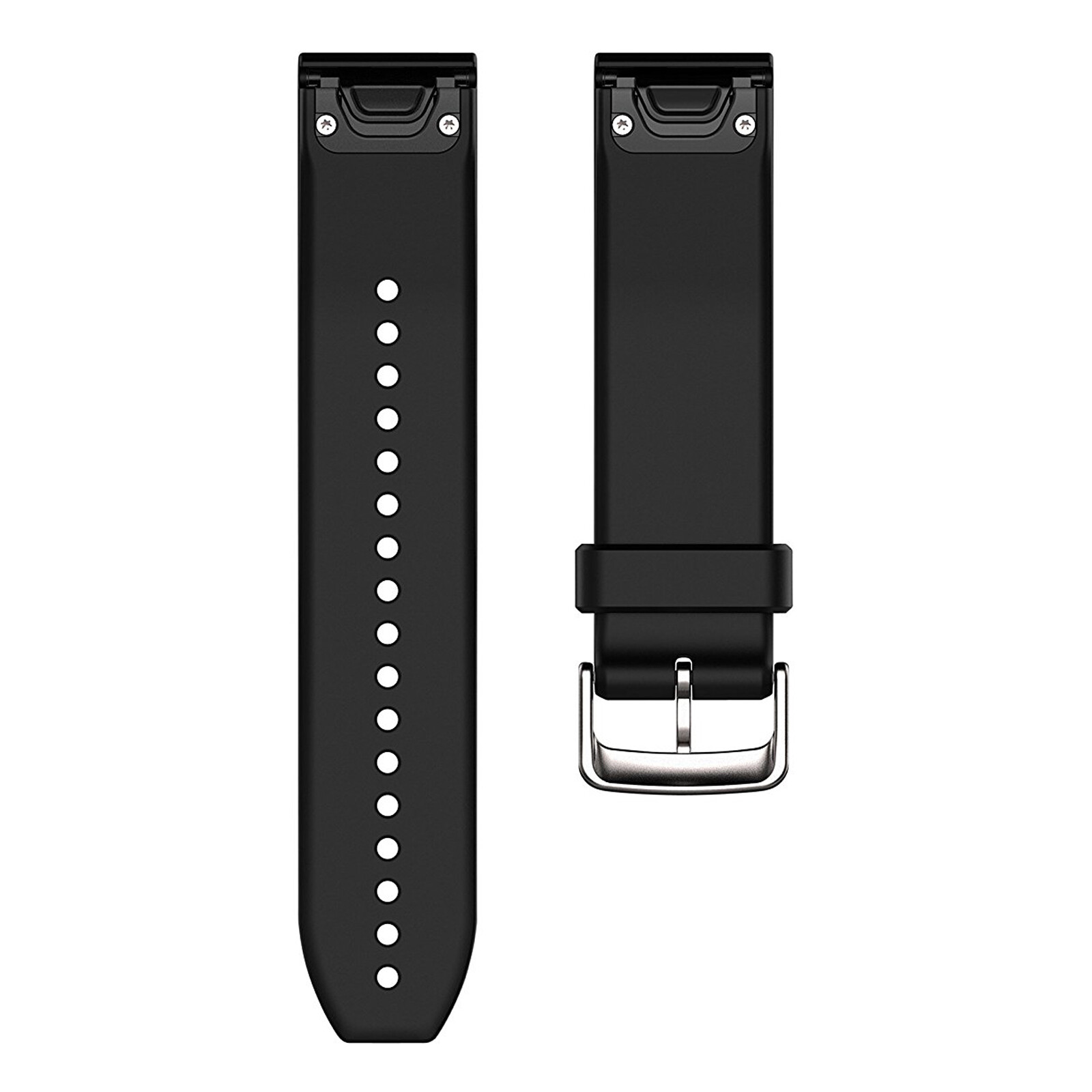 Garmin QuickFit 22 Band Silikon schwarz/silber