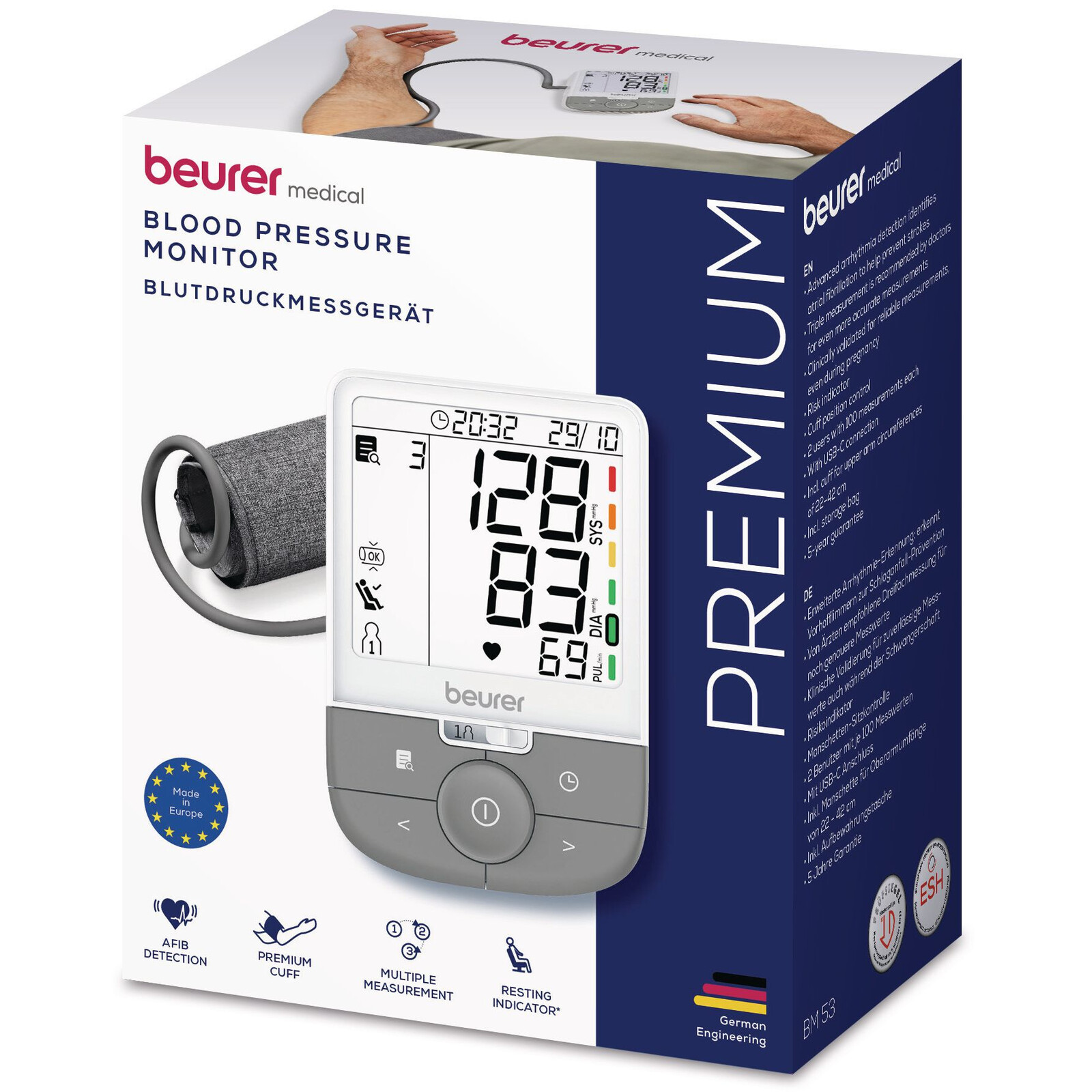 Beurer BM 53 Oberarm Blutdruckmesser