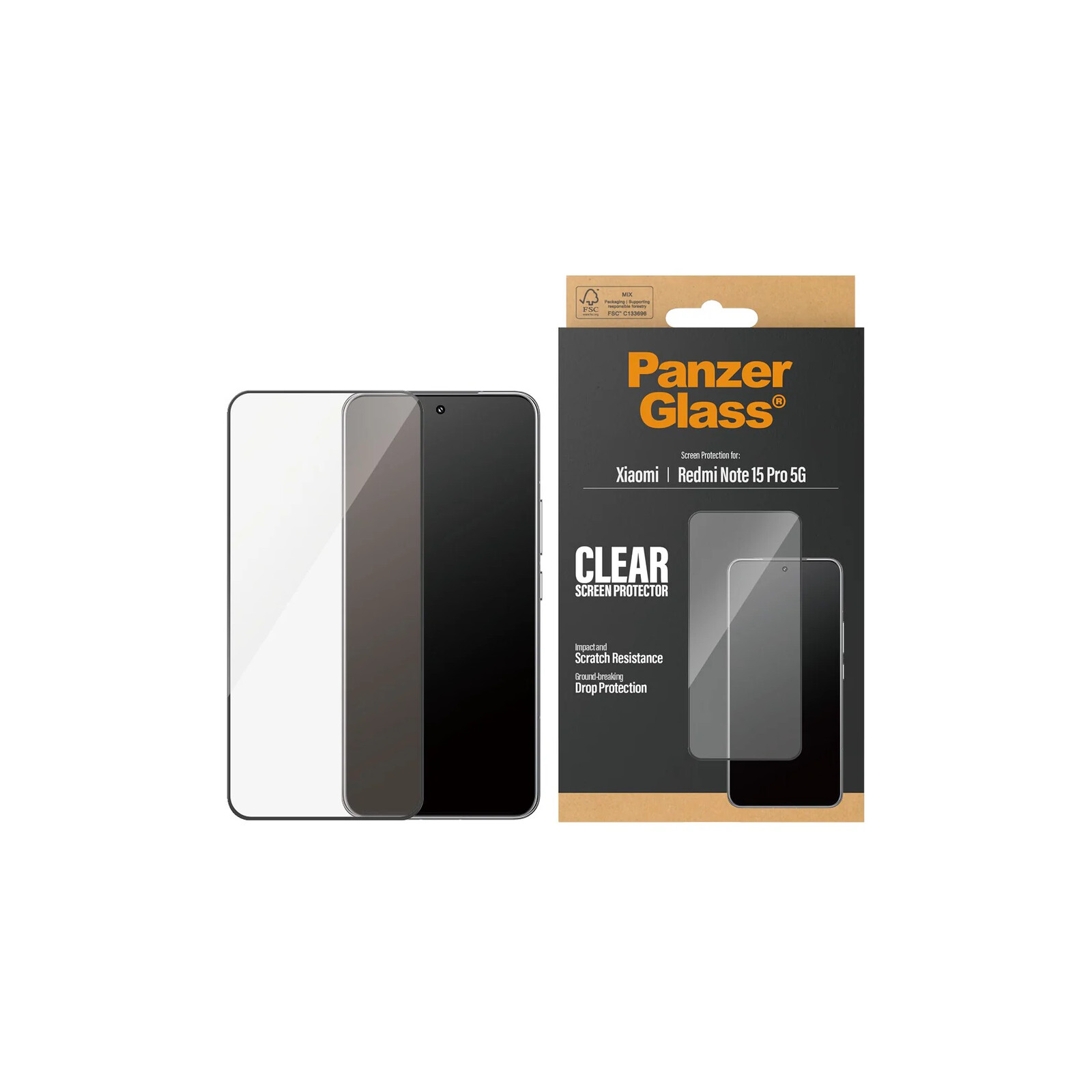 PanzerGlass Glas Ultra-Wide Fit Xiaomi Red Note 15 Pro 5G