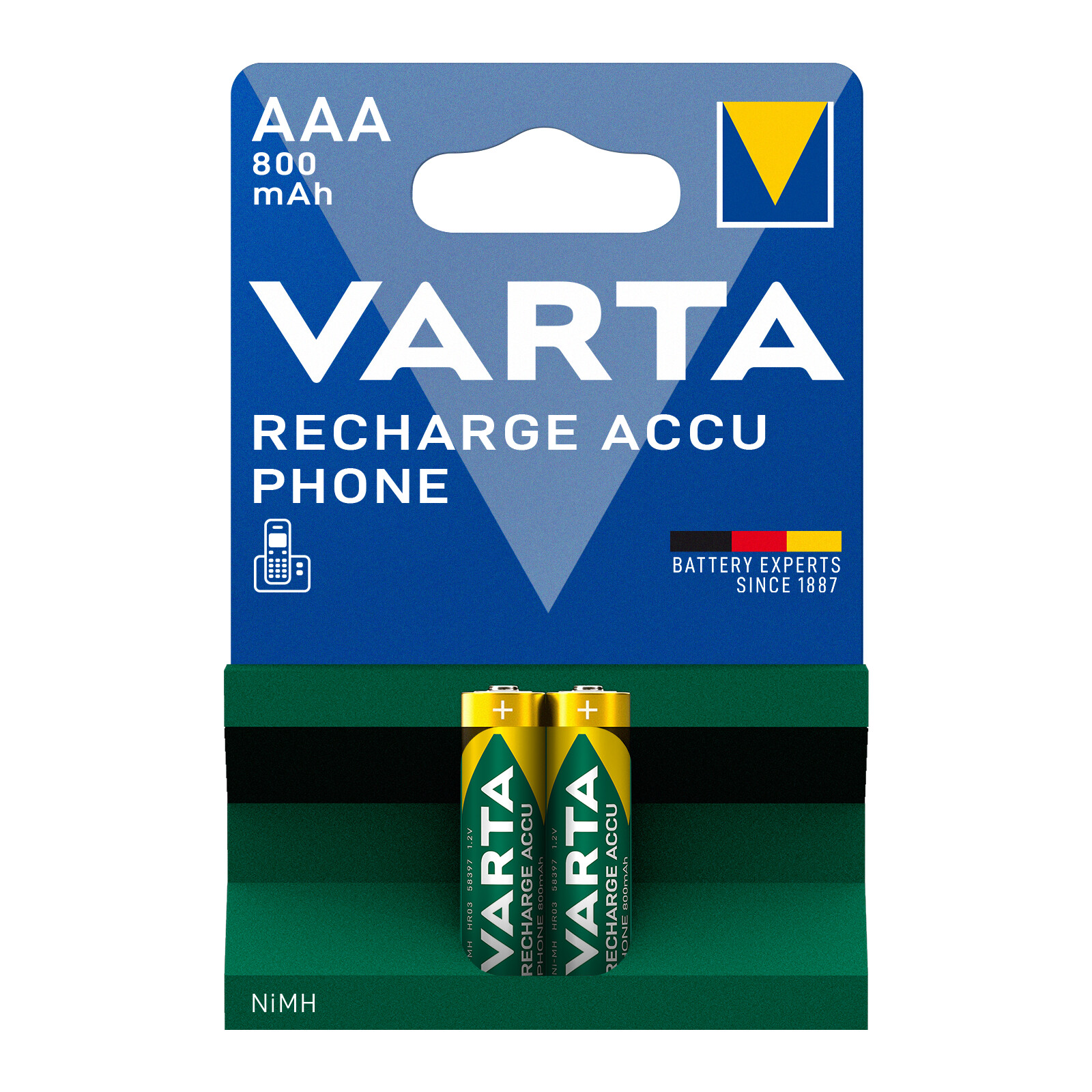 Varta 5839 AAA Recharge Accu Phone 800mAh 2er
