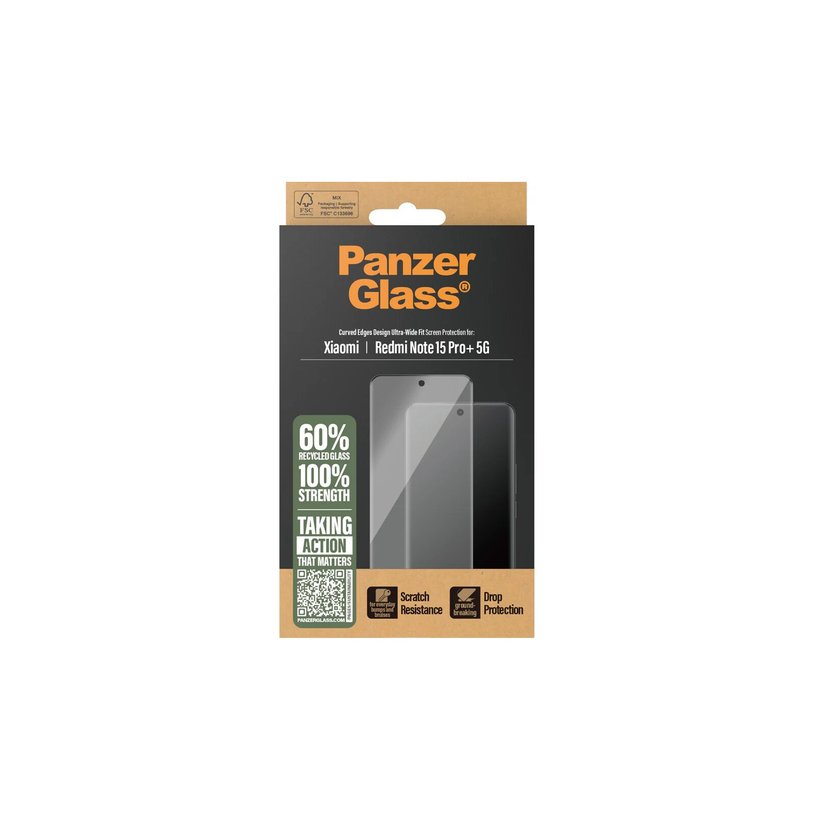 PanzerGlass Glas Ultra-Wide Fit Xiaomi Red Note 15 Pro+ 5G