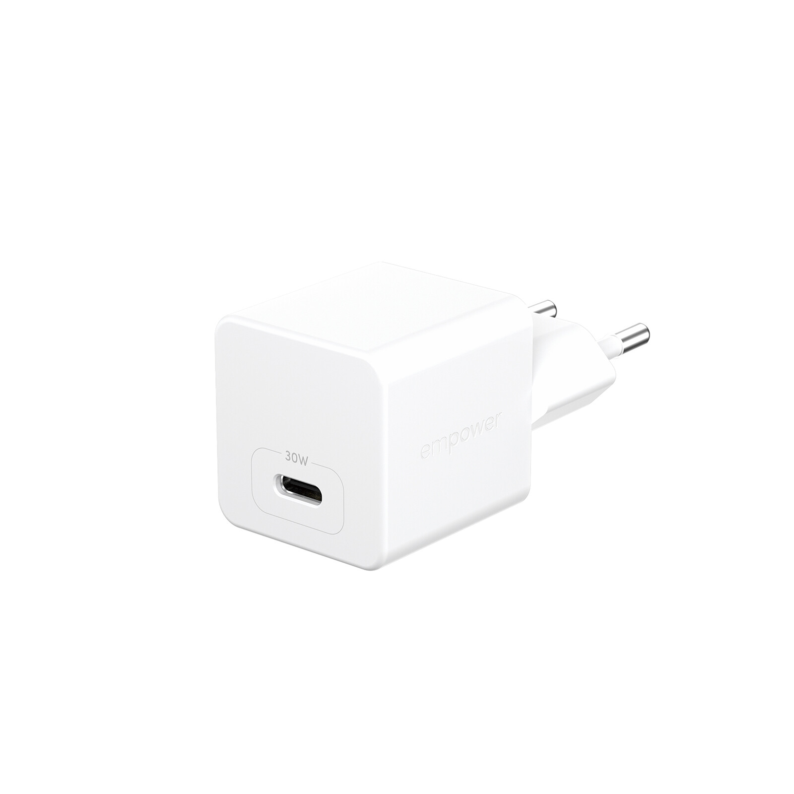 empower by PanzerGlass® Turbo 30W Ladegarät Single USB-C Silber Weiss

