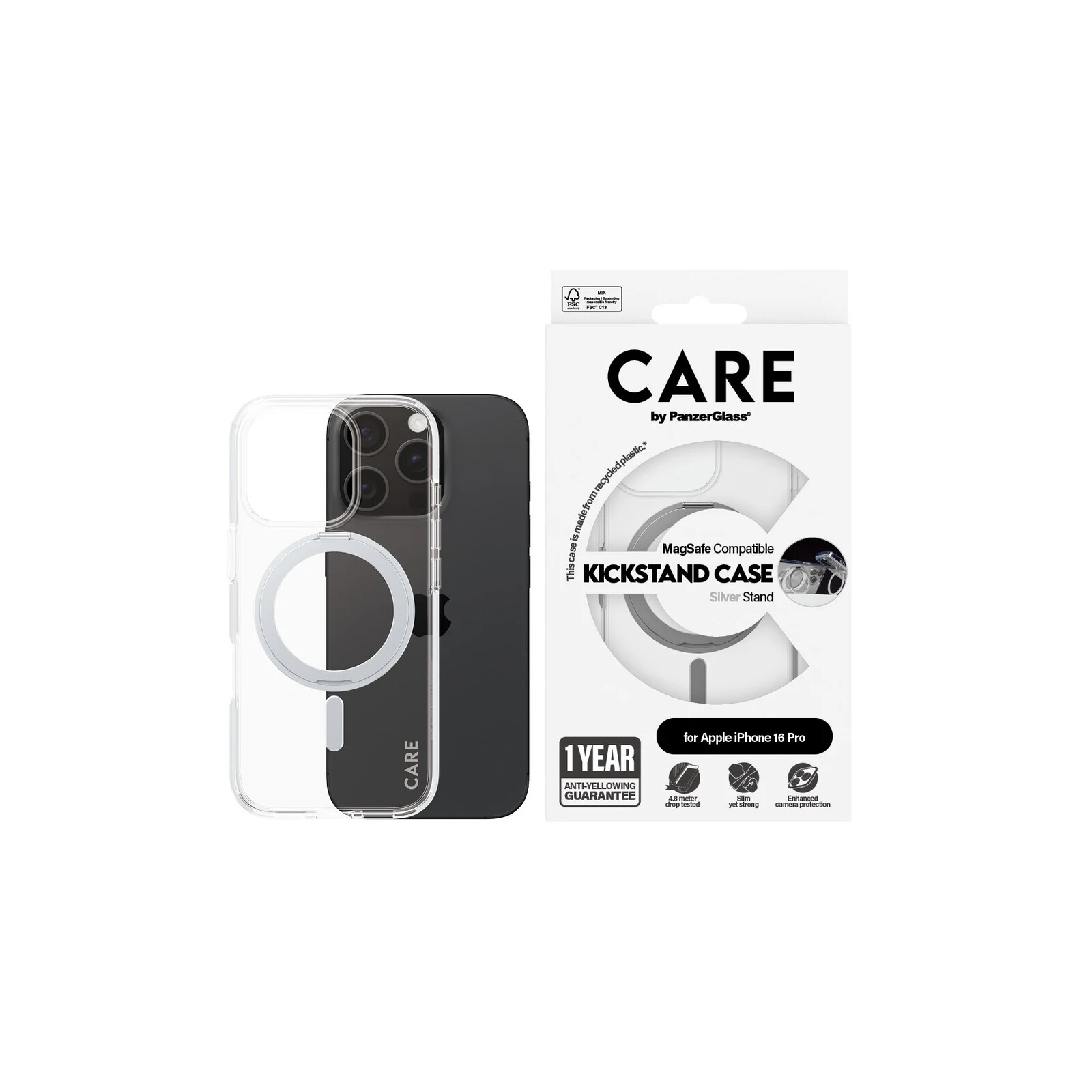Care Back Cover Kickstand Magsafe Apple iPhone 16 Pro
