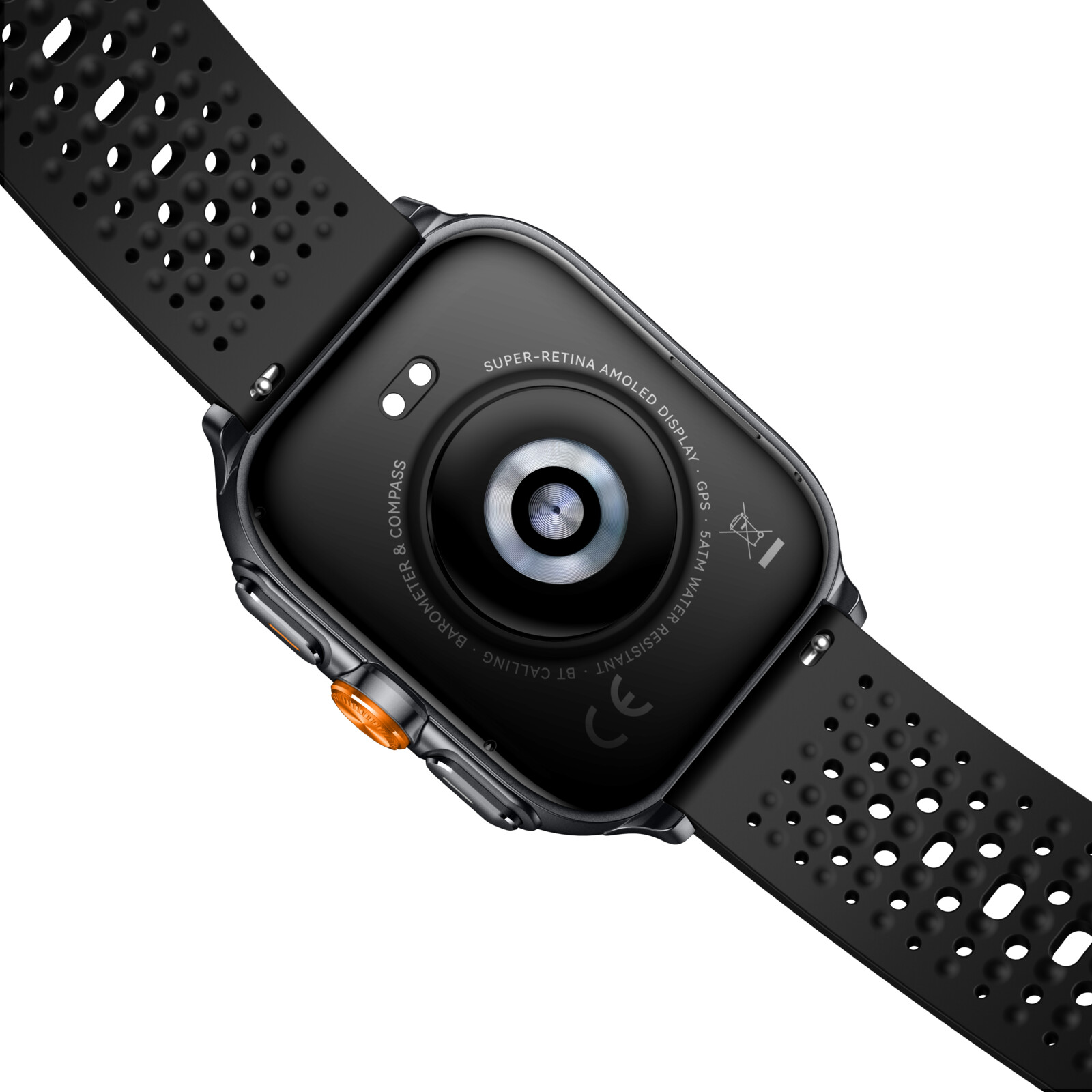 felixx Smartwatch F707GPS, Amoled 2.01, gun-metal silver