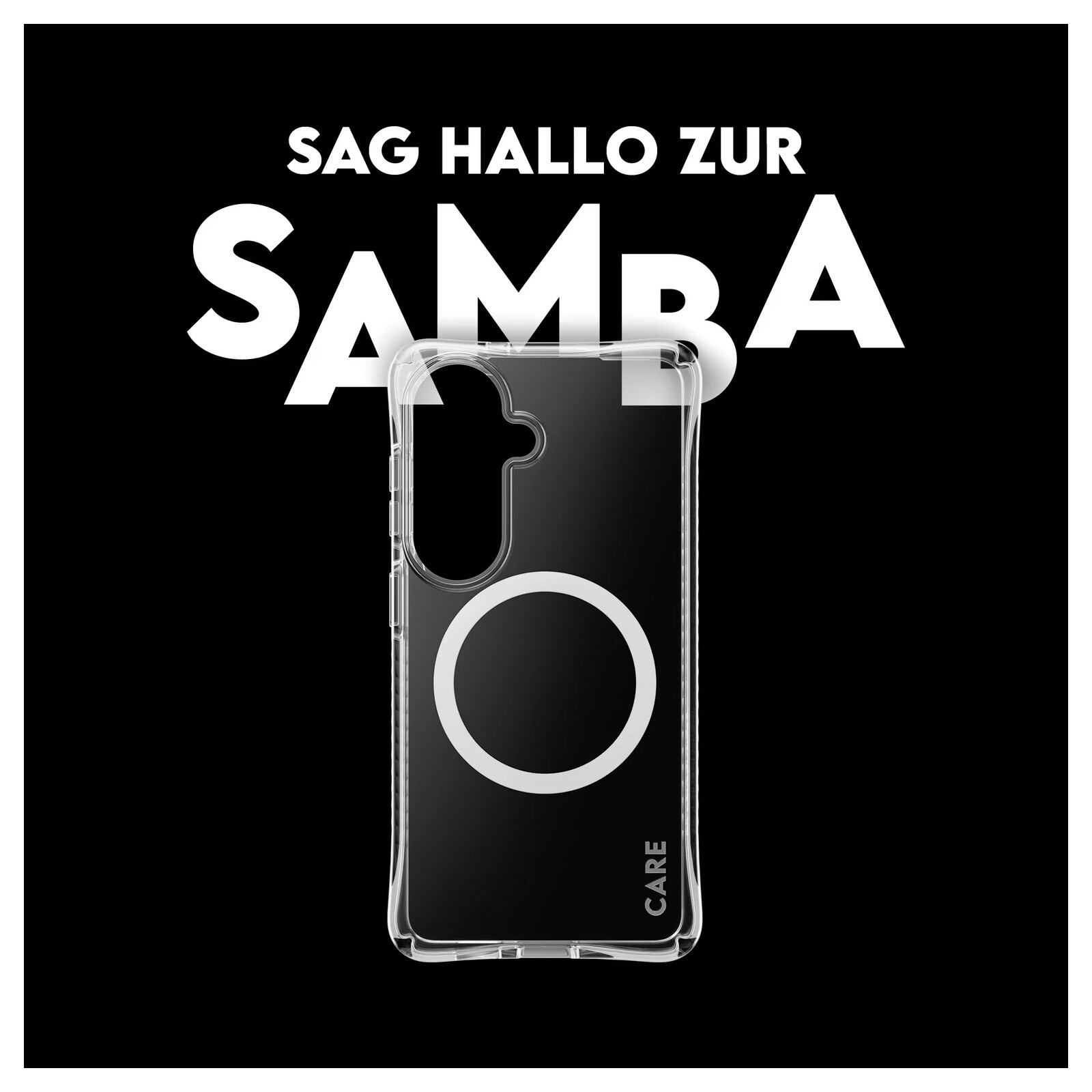 PanzerGlass Care Samba Case Clear w.White Qi Samsung Galaxy S26