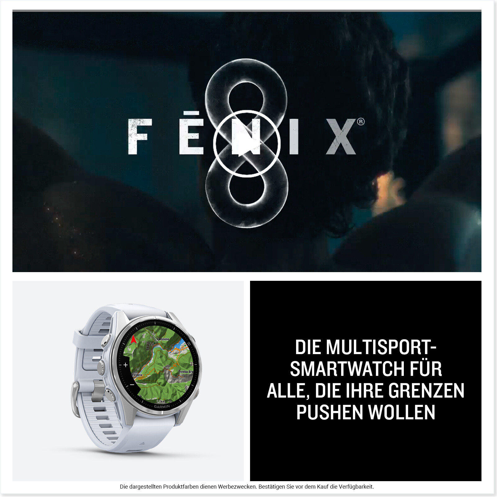 Garmin Fenix 8 43mm steinwei&szlig;/silber