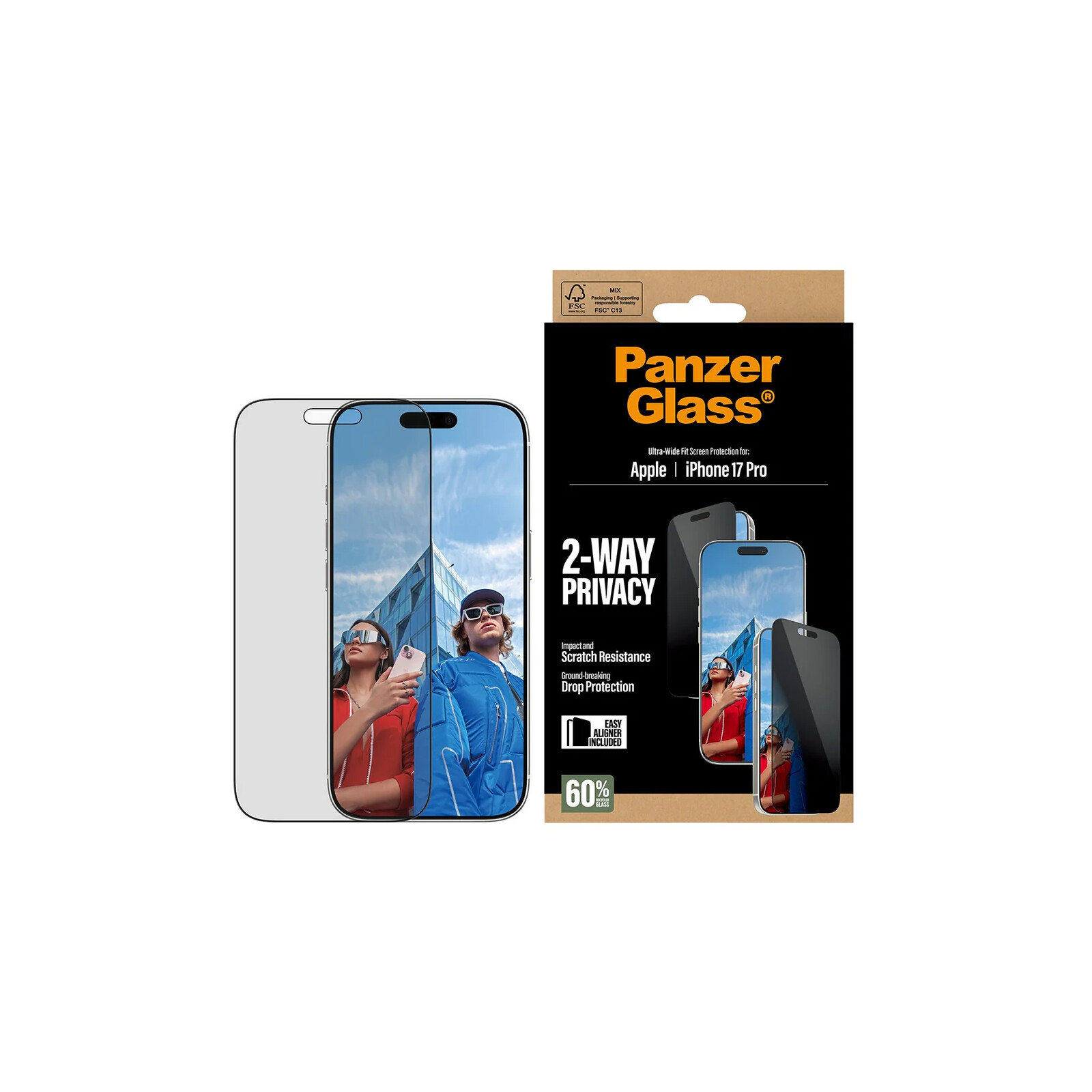 PanzerGlass Privacy Screen Protector iPhone 17 Pro