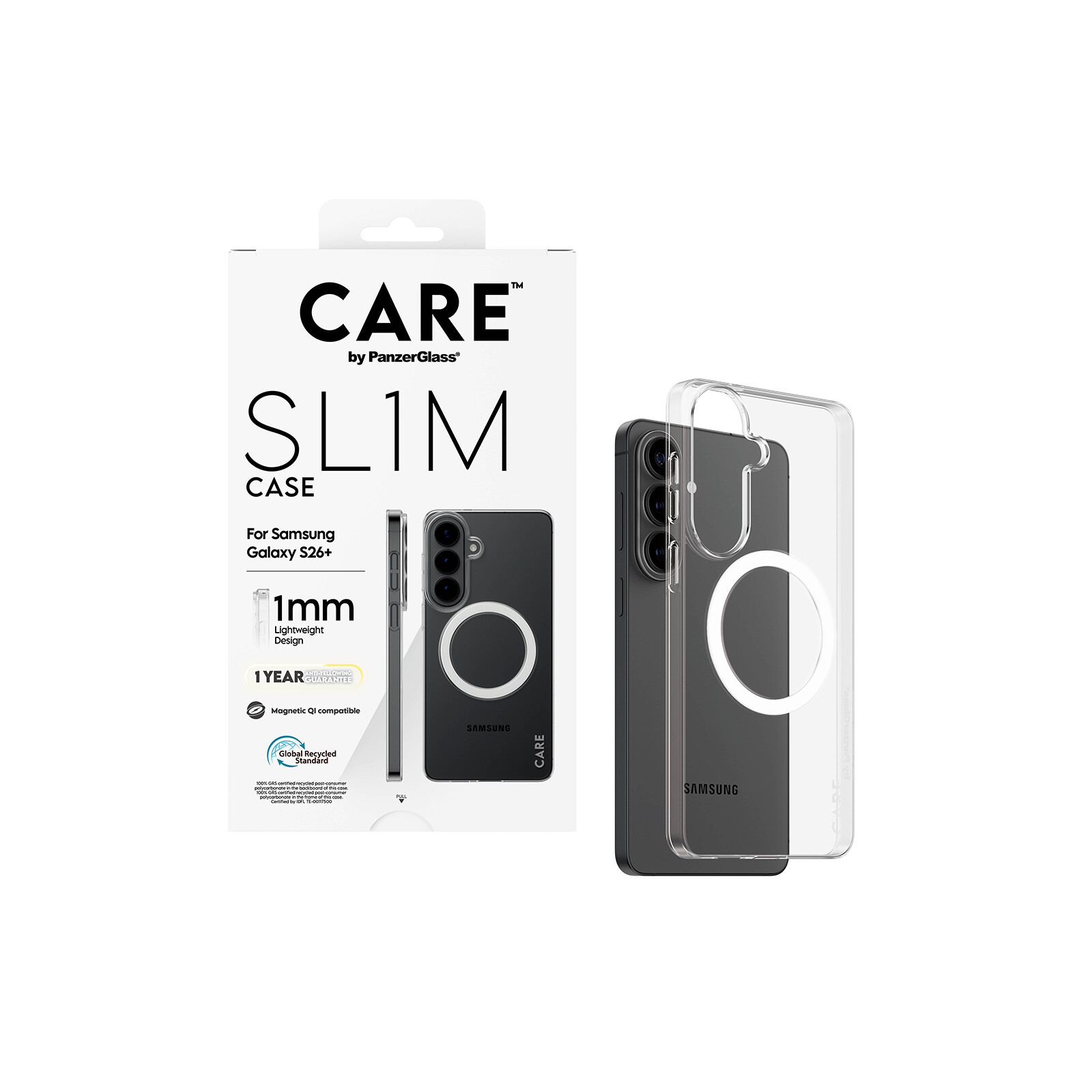 Care Back SL1M mit Qi Samsung Galaxy S26+ clear
