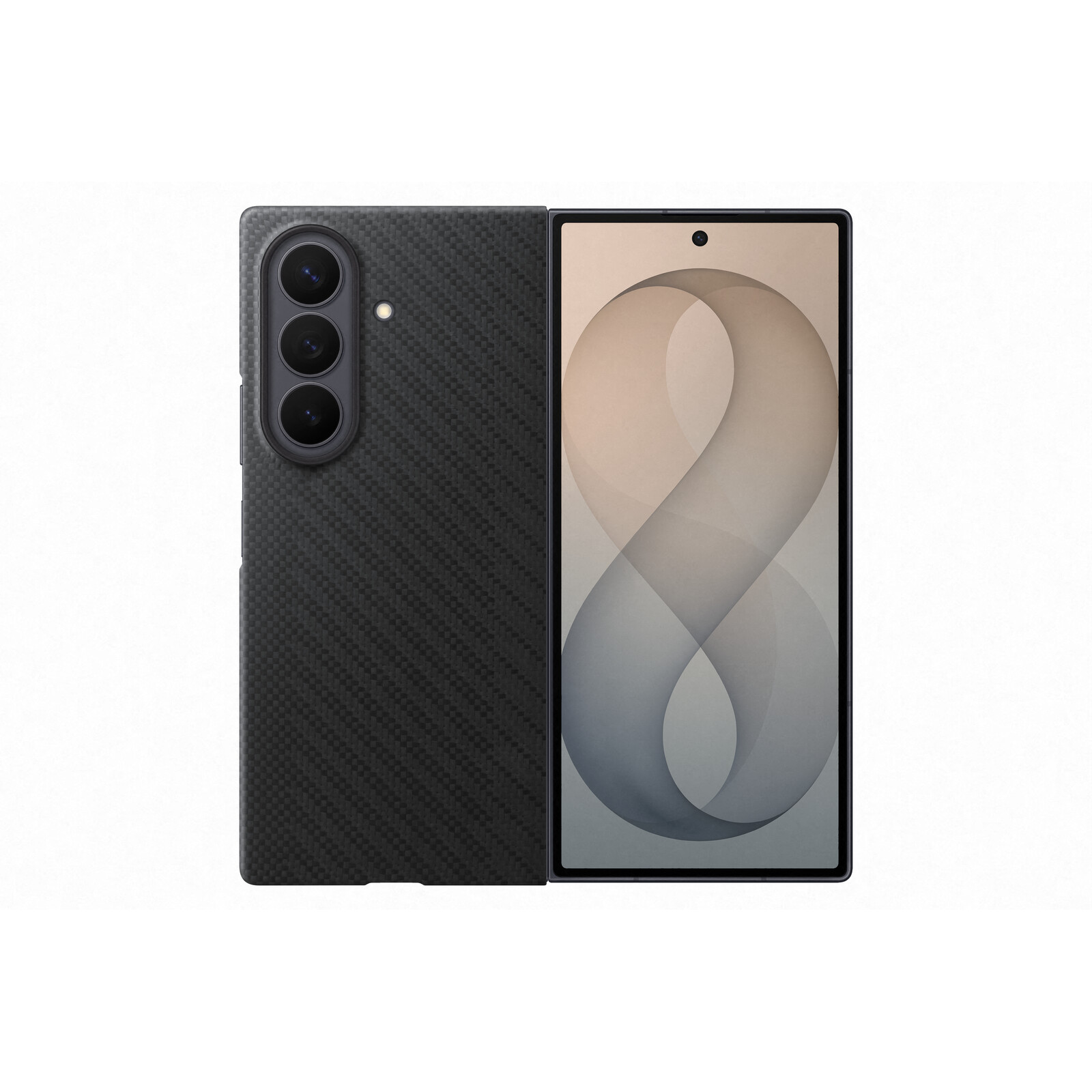 Samsung Carbon Magnet Case f&uuml;r Samsung Galaxy Z Fold 8 Ultra Schwarz