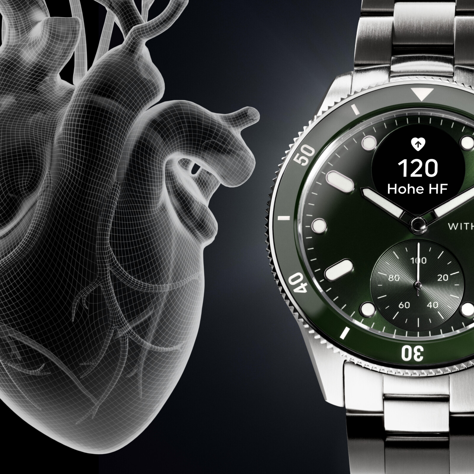 Withings ScanWatch Nova gr&uuml;n
