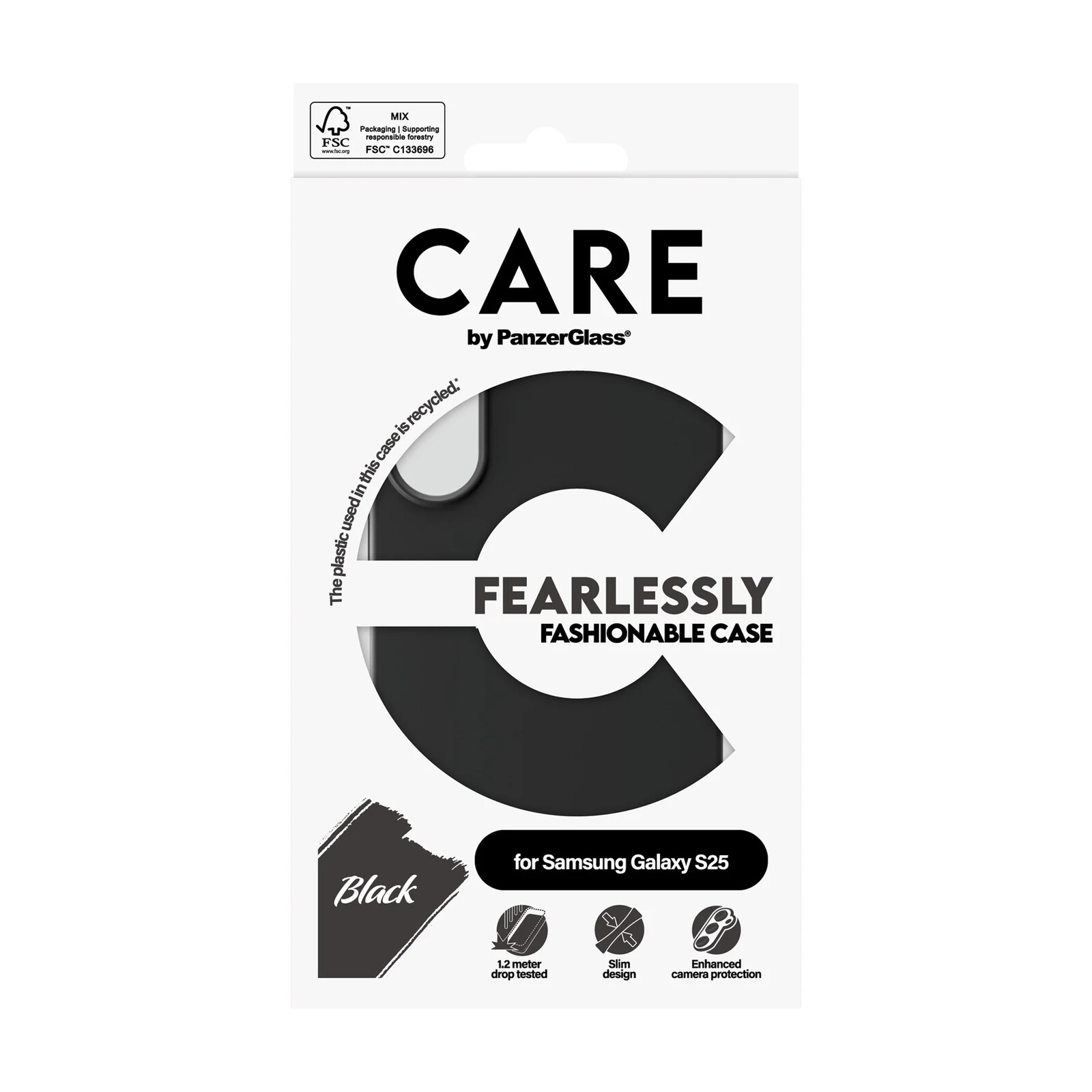 CARE PanzerGlass Fashionable Case Black Galaxy S25