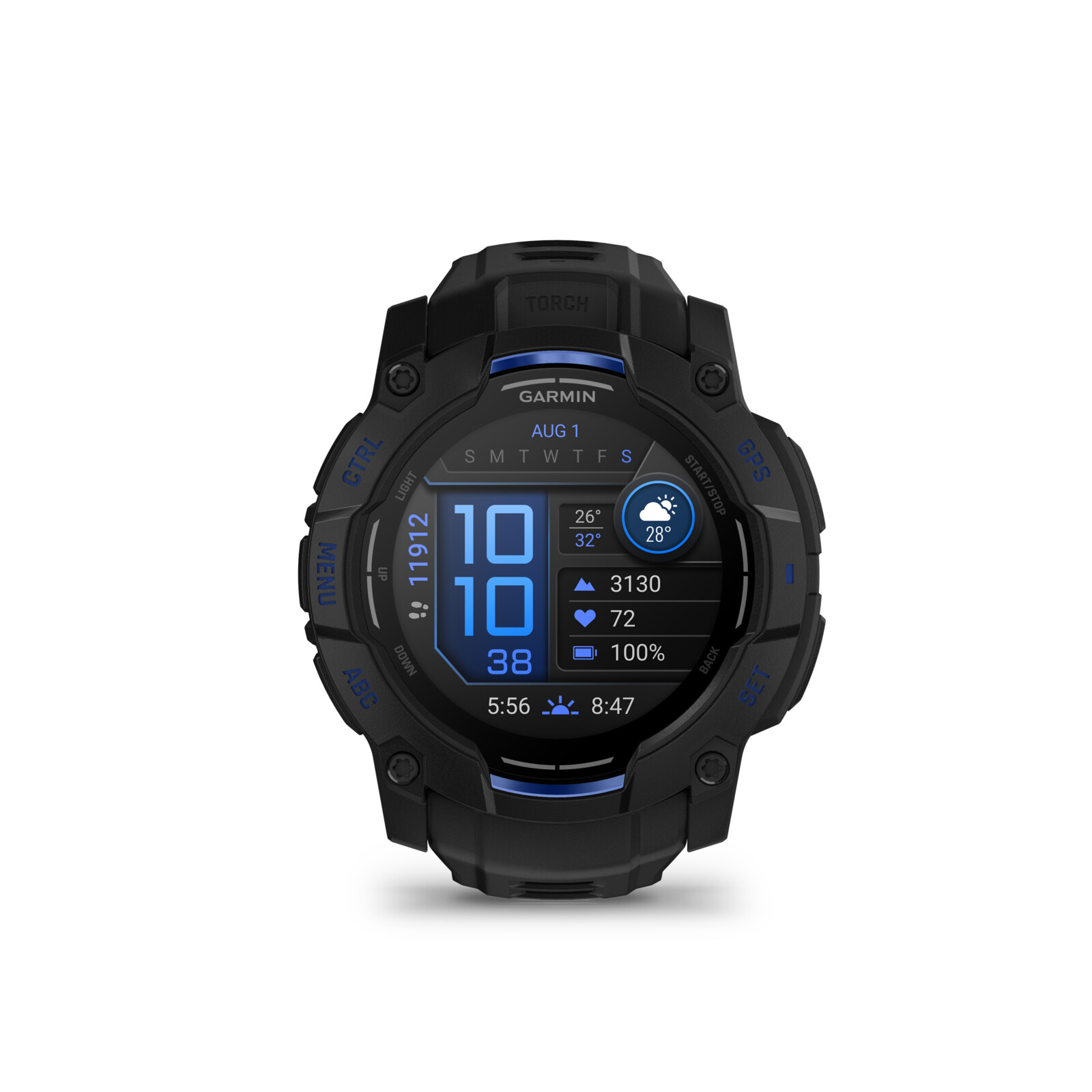 Garmin Instinct 3 AMOLED Supernova Edition 50 mm Schwarz