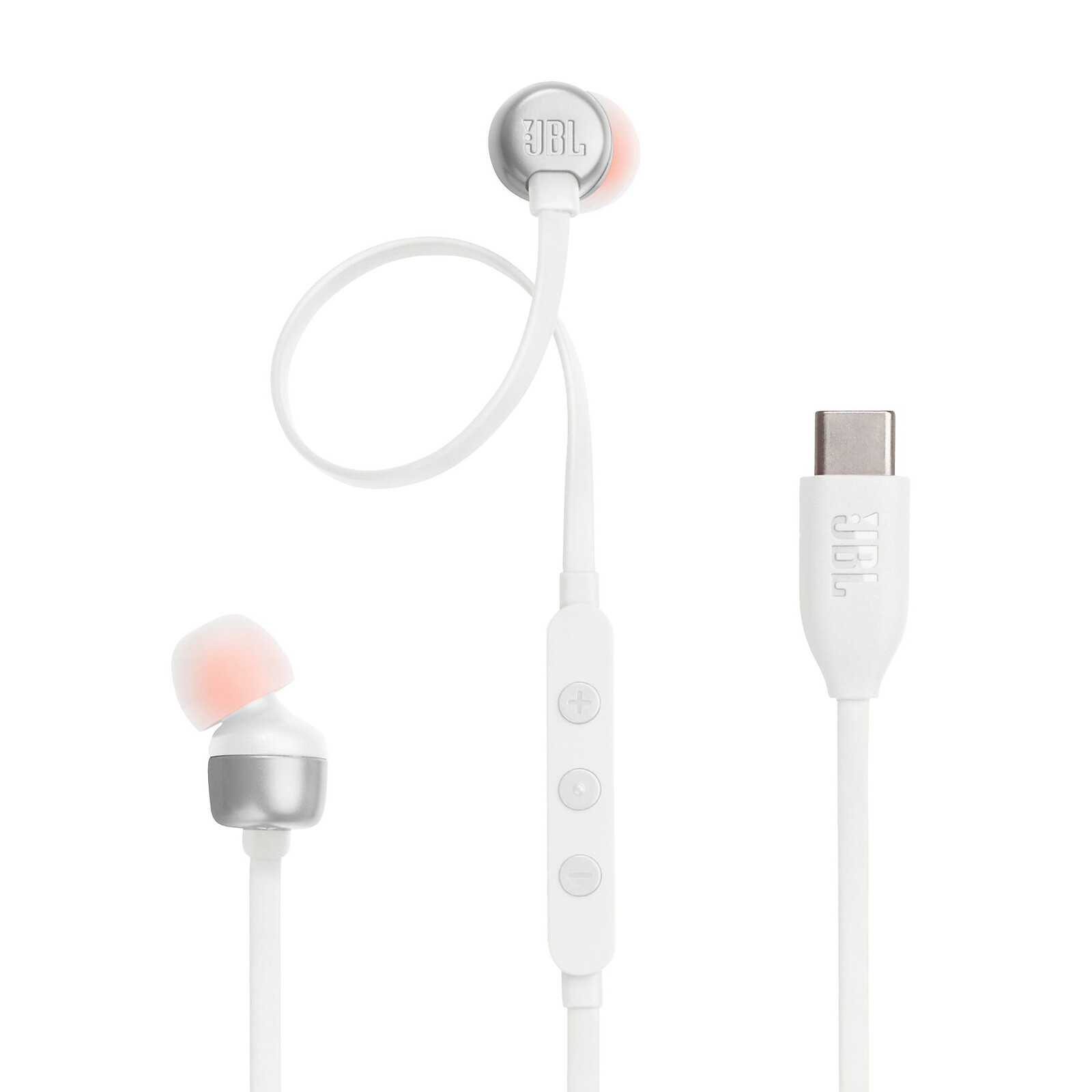 JBL TUNE310C kabelgebundener USB-C In-Ear Kopfh&ouml;rer wei&szlig;