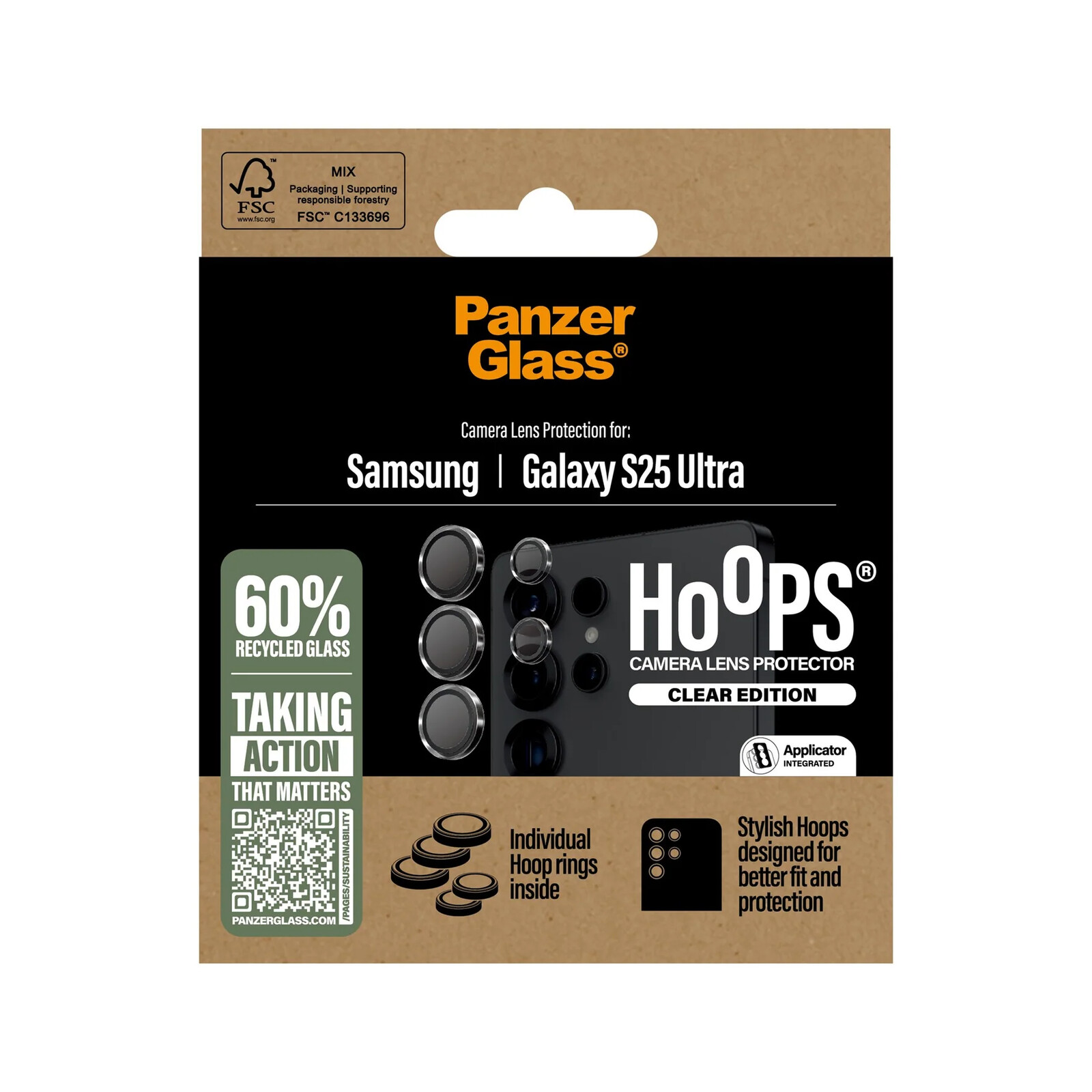 PanzerGlass Hoops Lens Protector Samsung Galaxy S25 Ultra