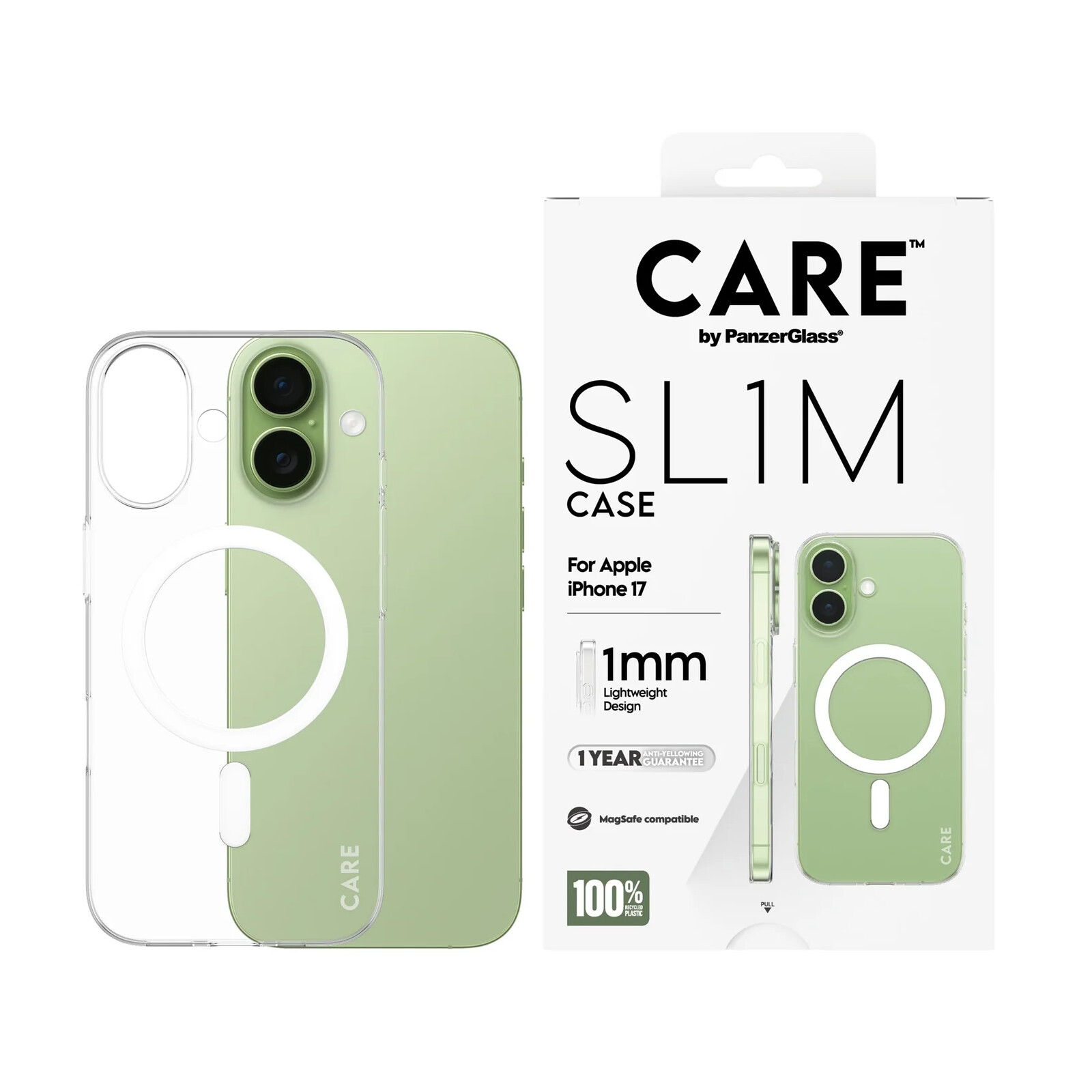 PanzerGlass CARE SL1M Case m.MagSafe iPhone 17 Clear