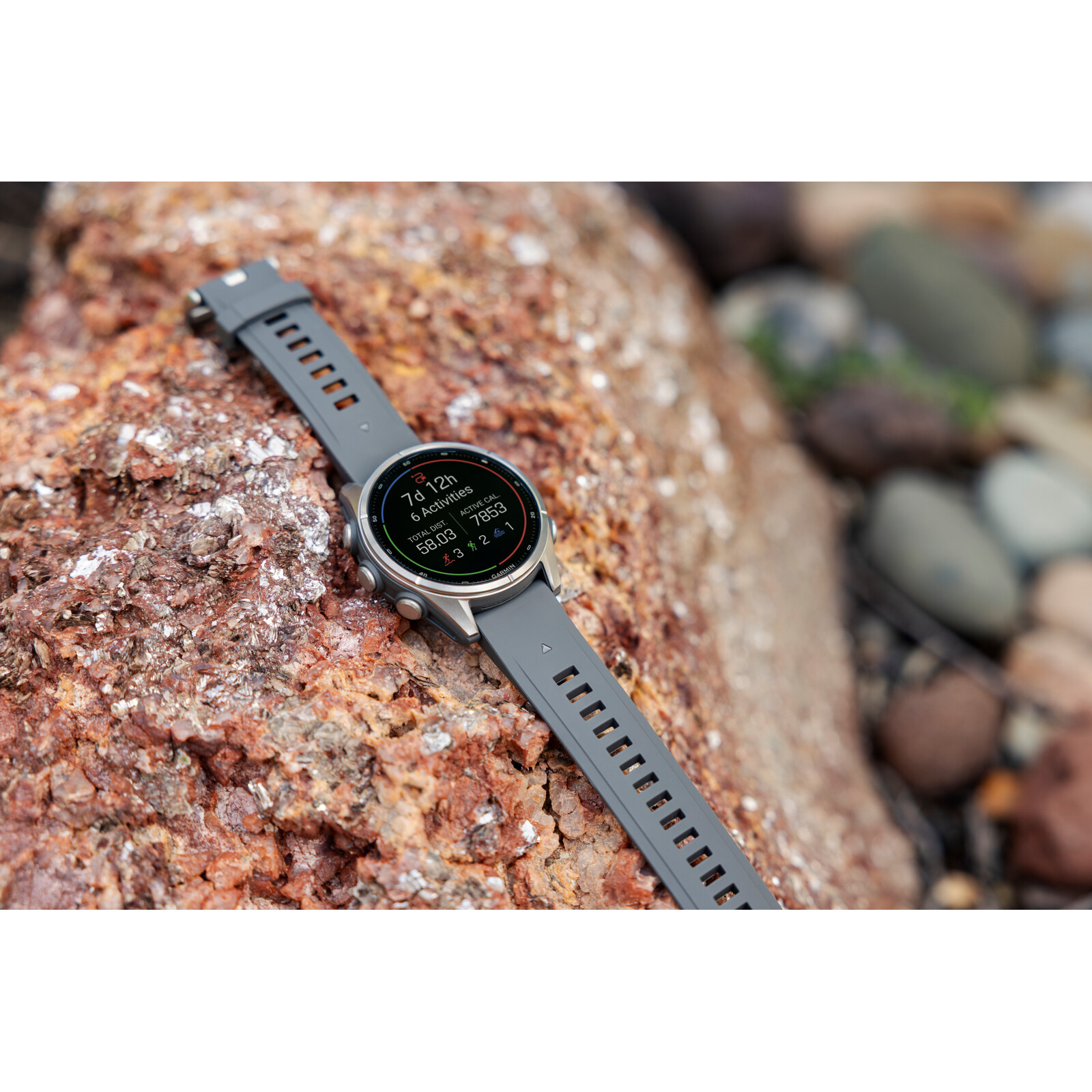 Garmin Fenix 9 43mm Kieselgrau/Titan