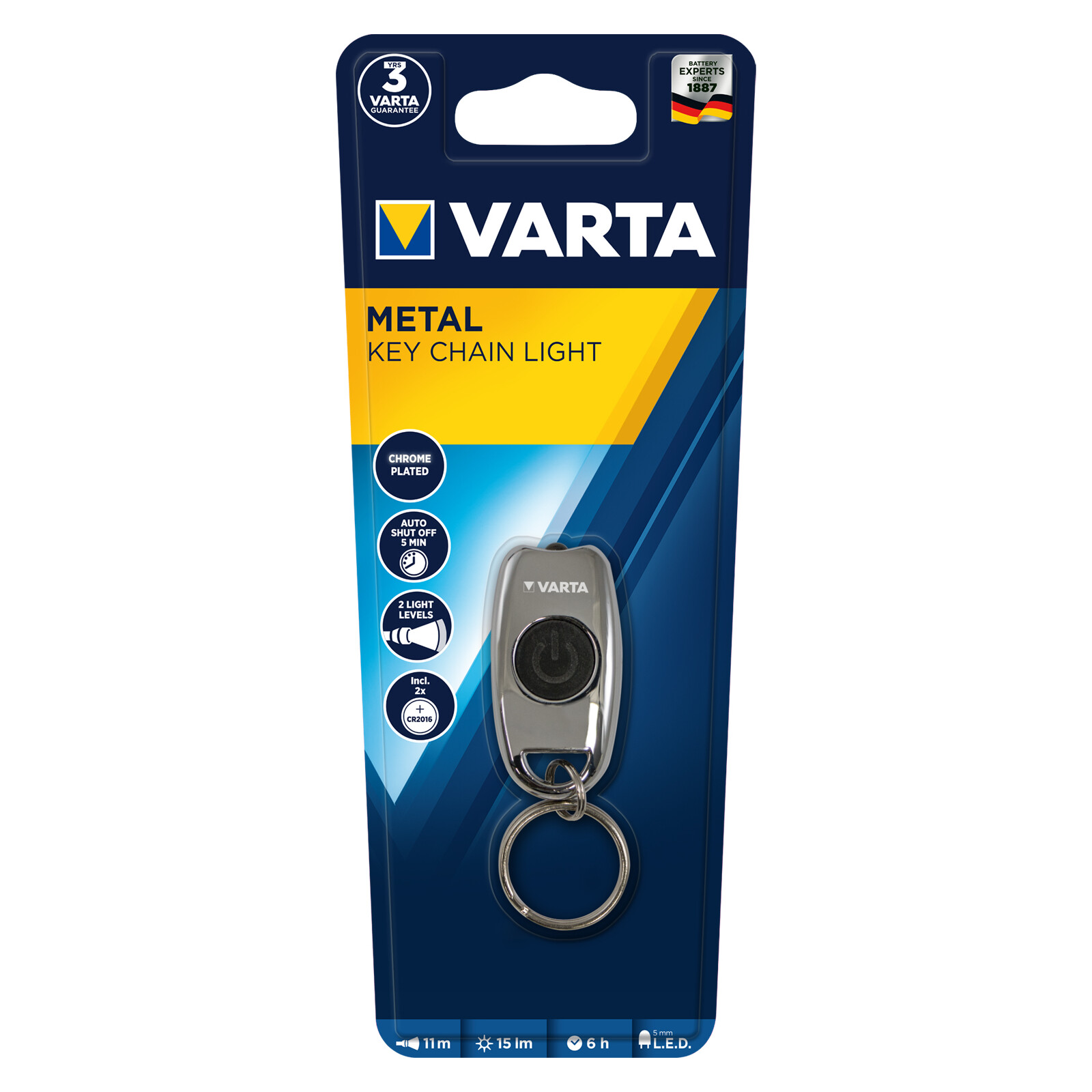 Varta 1660 Metal Key Chain Light