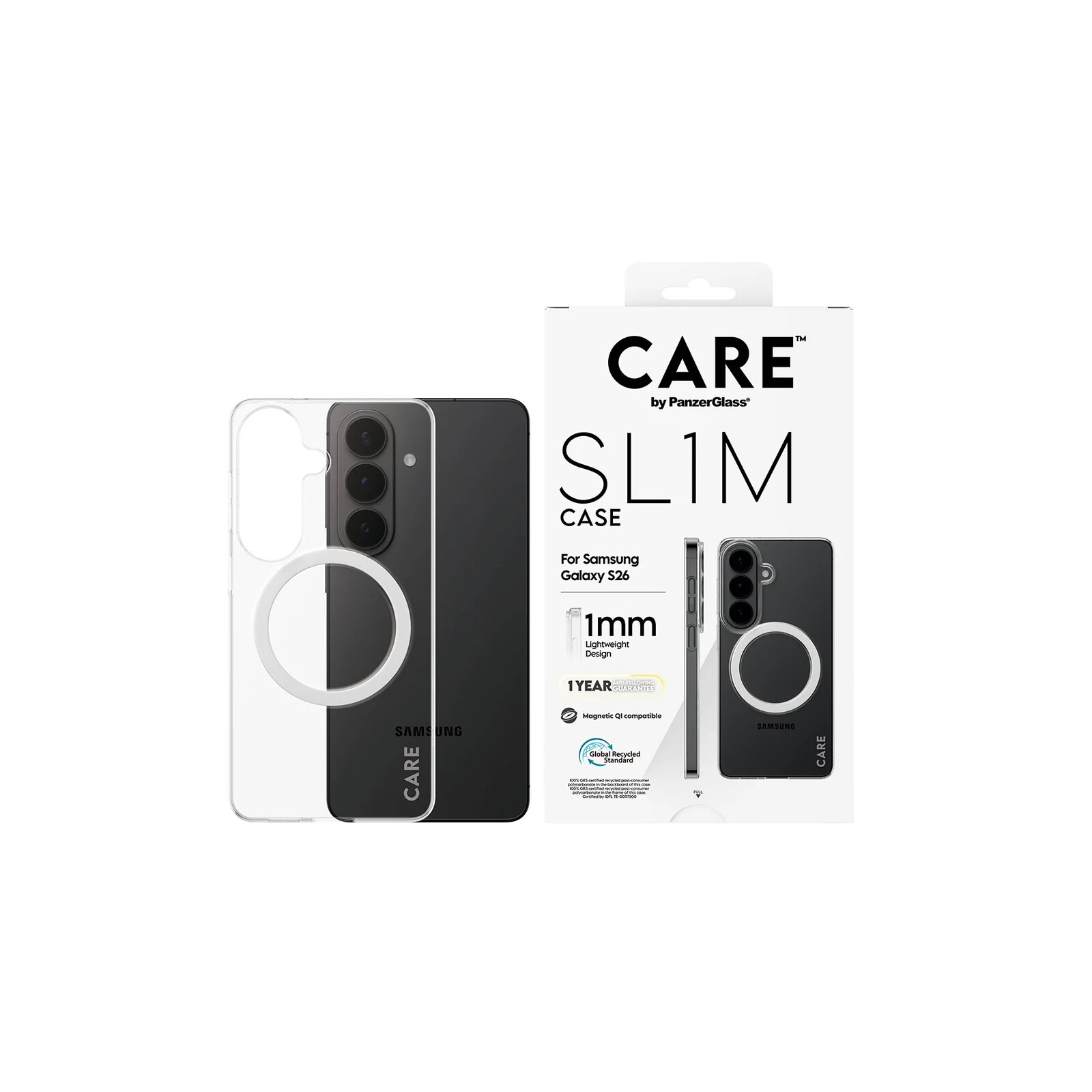 PanzerGlass Care SL1M Case Samsung Galaxy S26 Clear